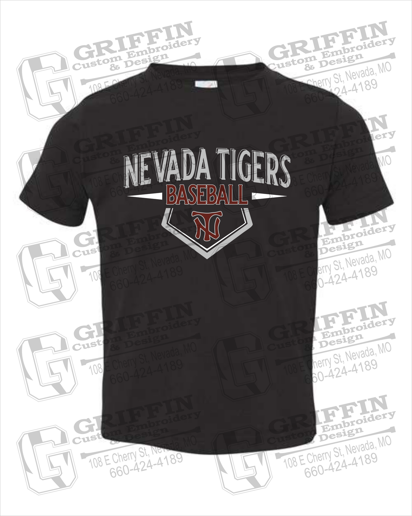 Toddler/Infant Cotton T-Shirt - Baseball - Nevada Tigers 24-W