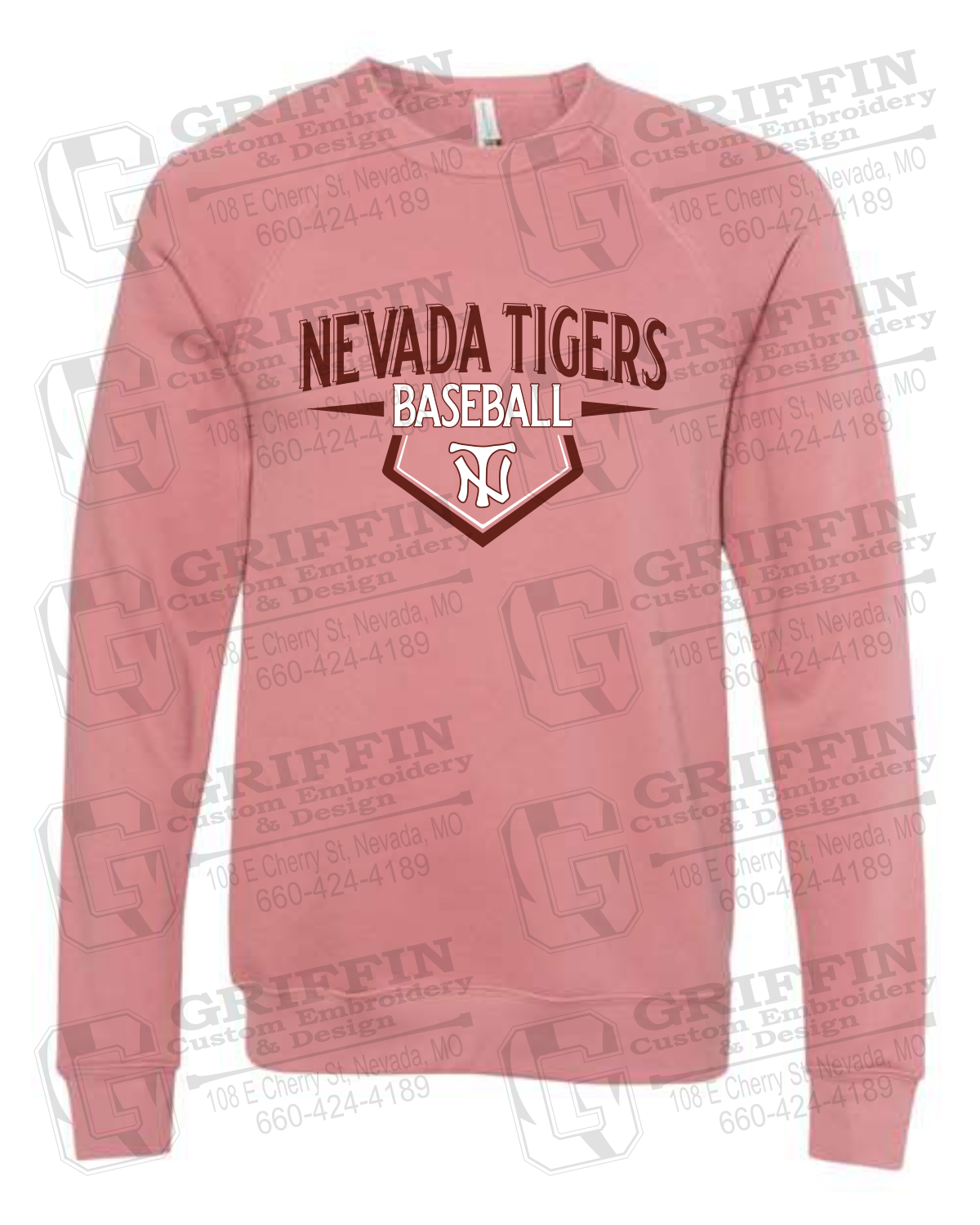 Sponge Fleece Sweatshirt - Baseball - Nevada Tigers 24-W