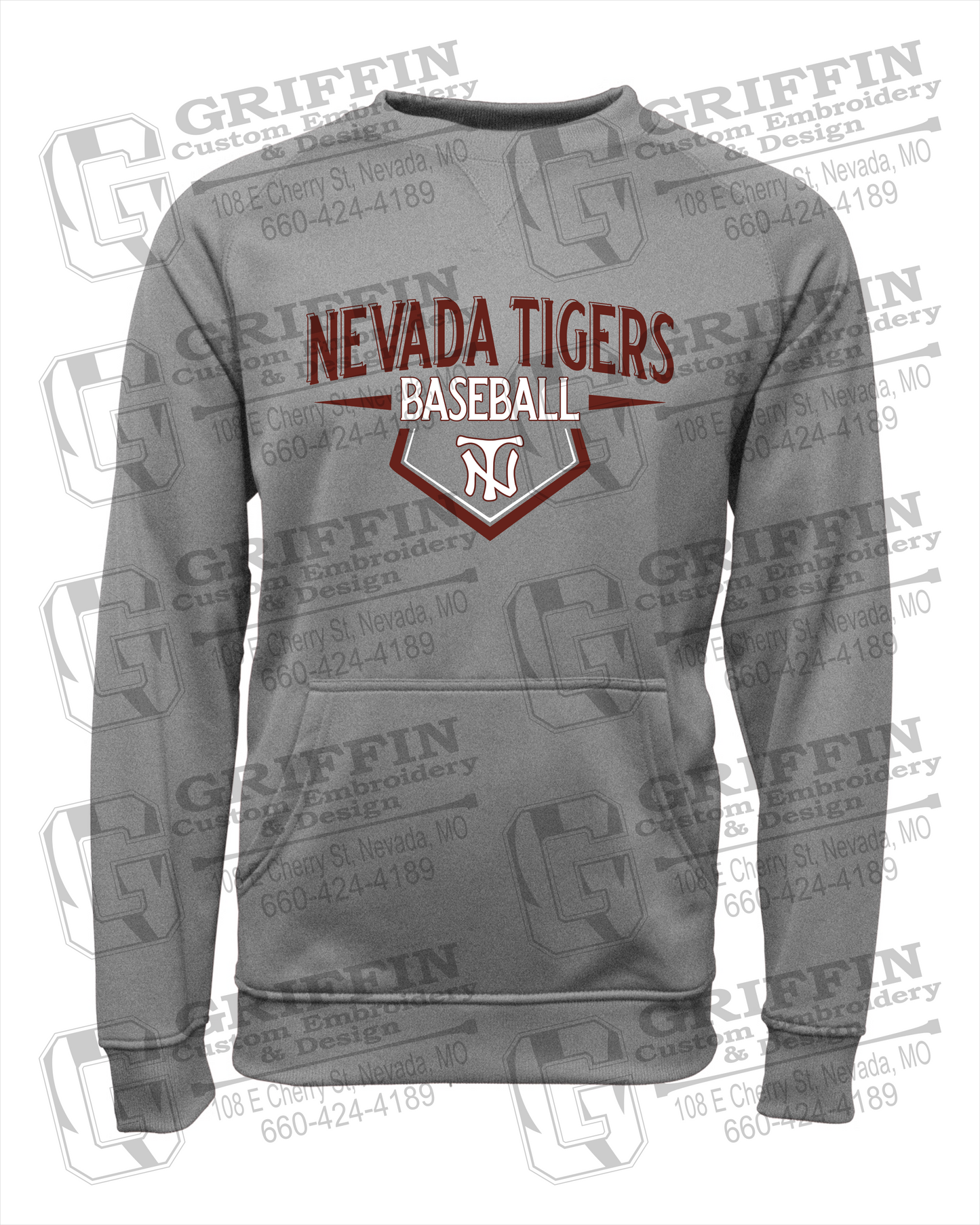 Performance Fleece Sweatshirt - Baseball - Nevada Tigers 24-W