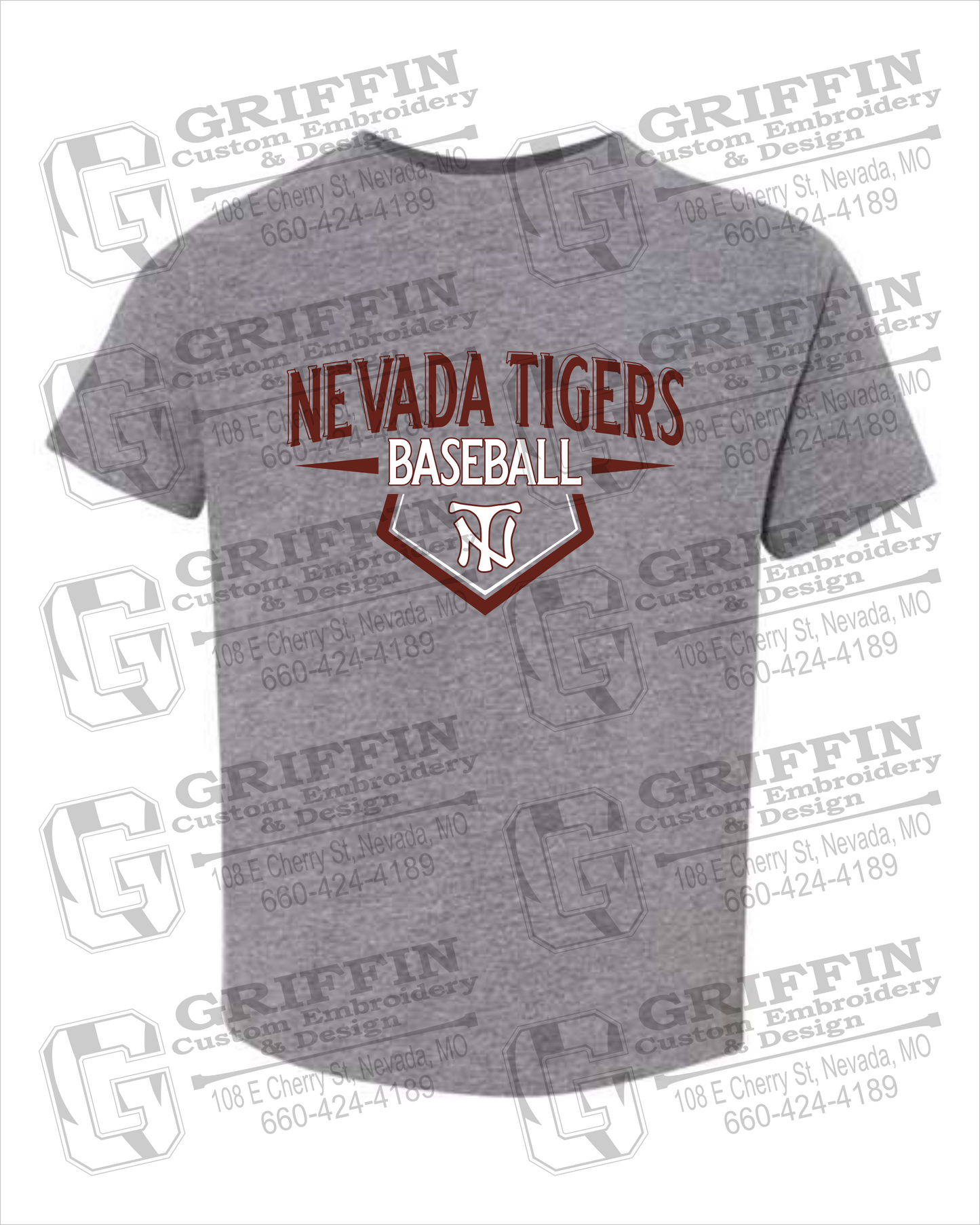 Toddler/Infant Cotton T-Shirt - Baseball - Nevada Tigers 24-W