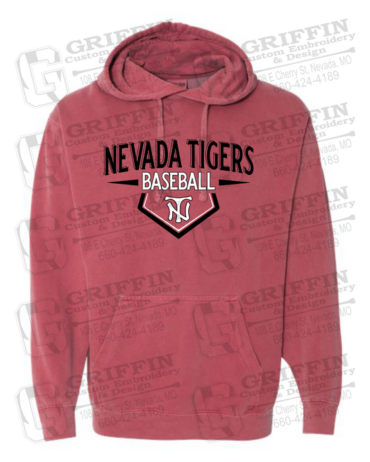Comfort Colors Hoodie - Baseball - Nevada Tigers 24-W