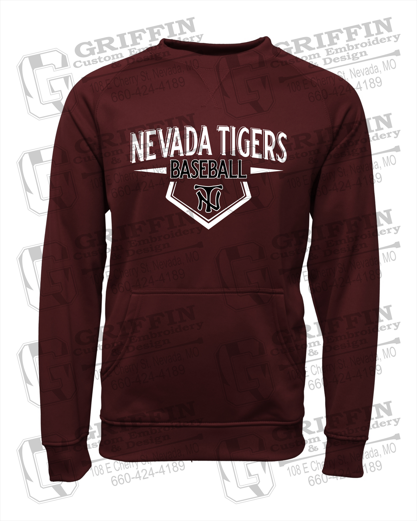 Performance Fleece Sweatshirt - Baseball - Nevada Tigers 24-W