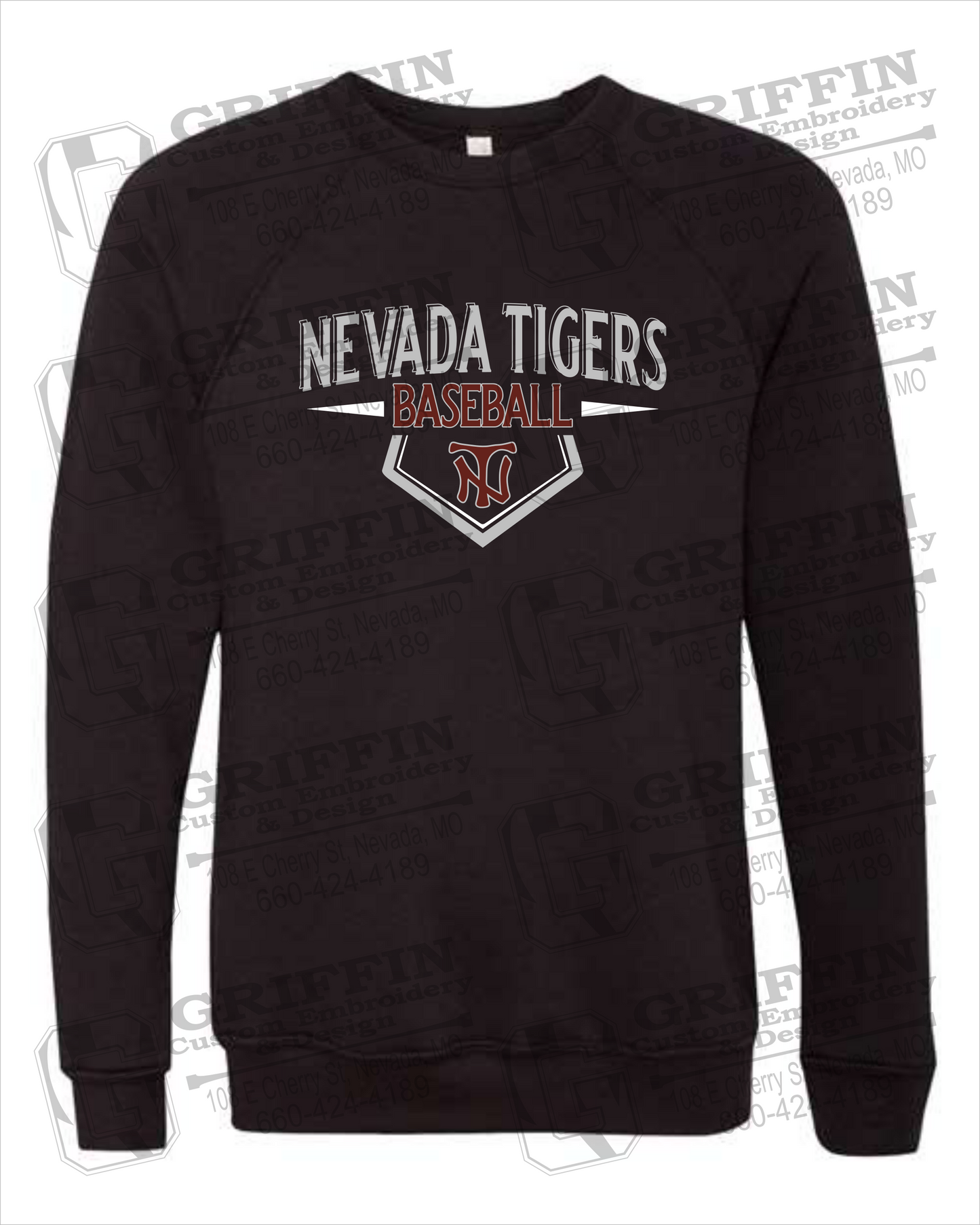 Sponge Fleece Sweatshirt - Baseball - Nevada Tigers 24-W