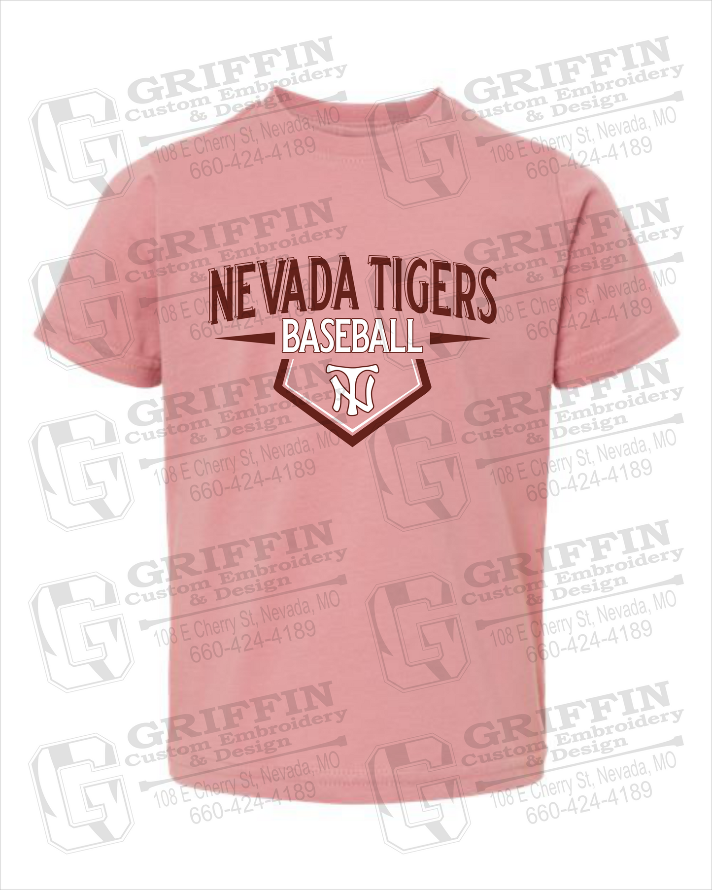 Toddler/Infant Cotton T-Shirt - Baseball - Nevada Tigers 24-W