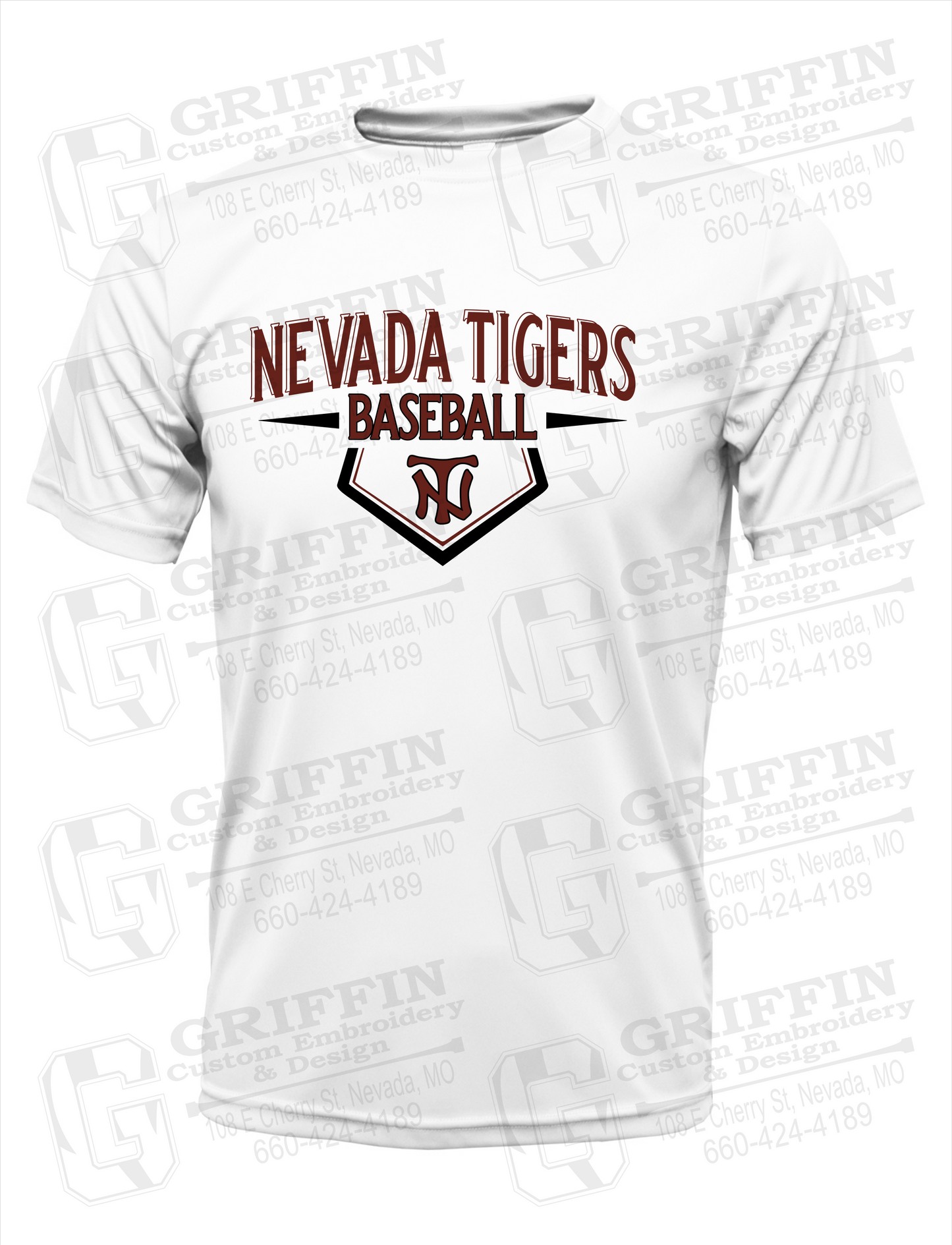 Dry-Fit Short Sleeve T-Shirt - Baseball - Nevada Tigers 24-W