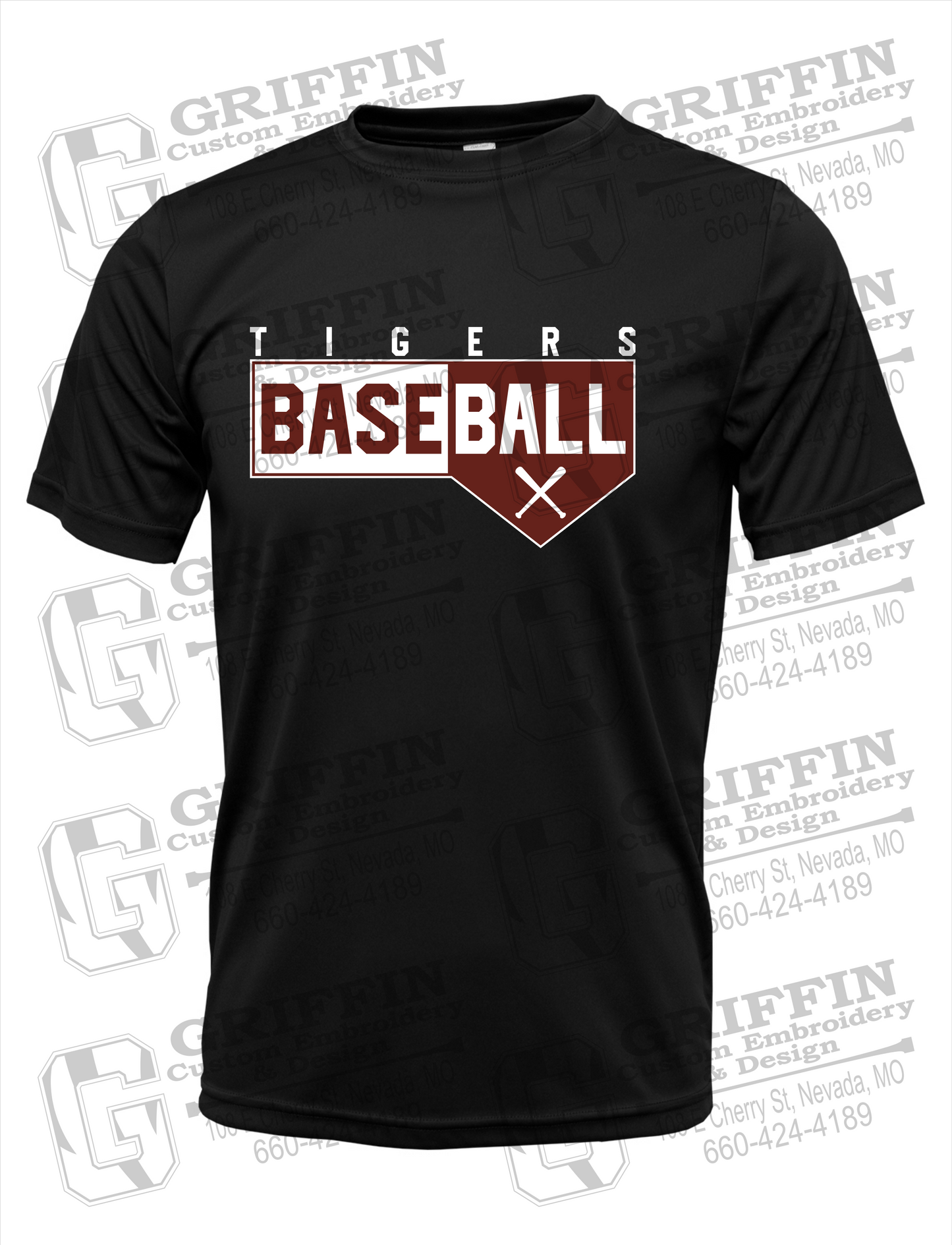 Dry-Fit Short Sleeve T-Shirt - Baseball - Nevada Tigers 24-X