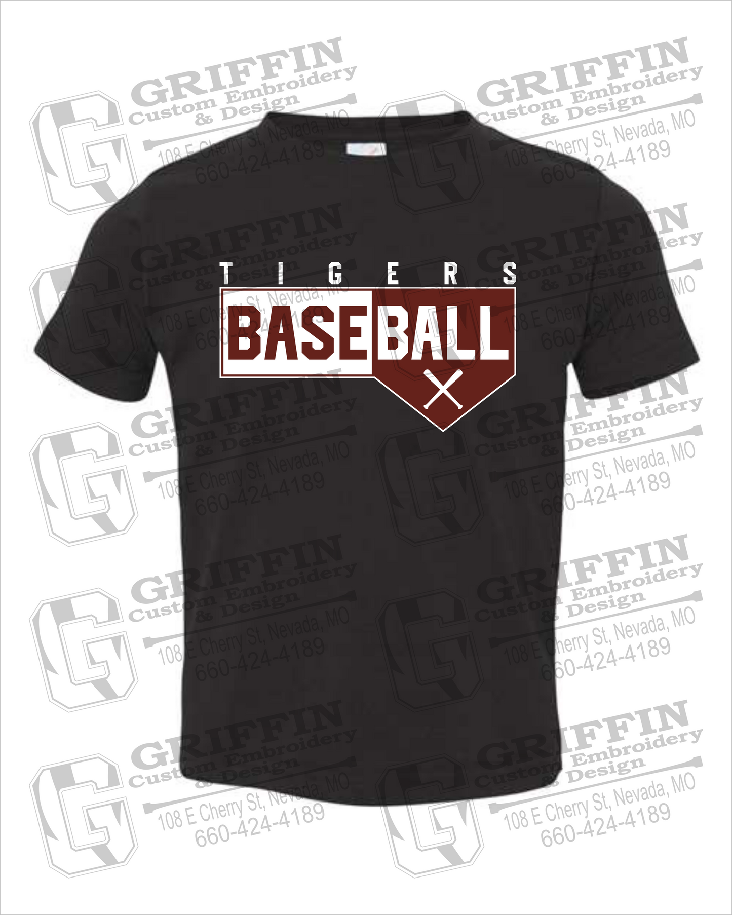 Toddler/Infant Cotton T-Shirt - Baseball - Nevada Tigers 24-X