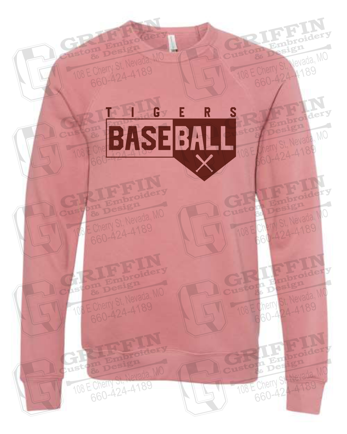 Sponge Fleece Sweatshirt - Baseball - Nevada Tigers 24-X