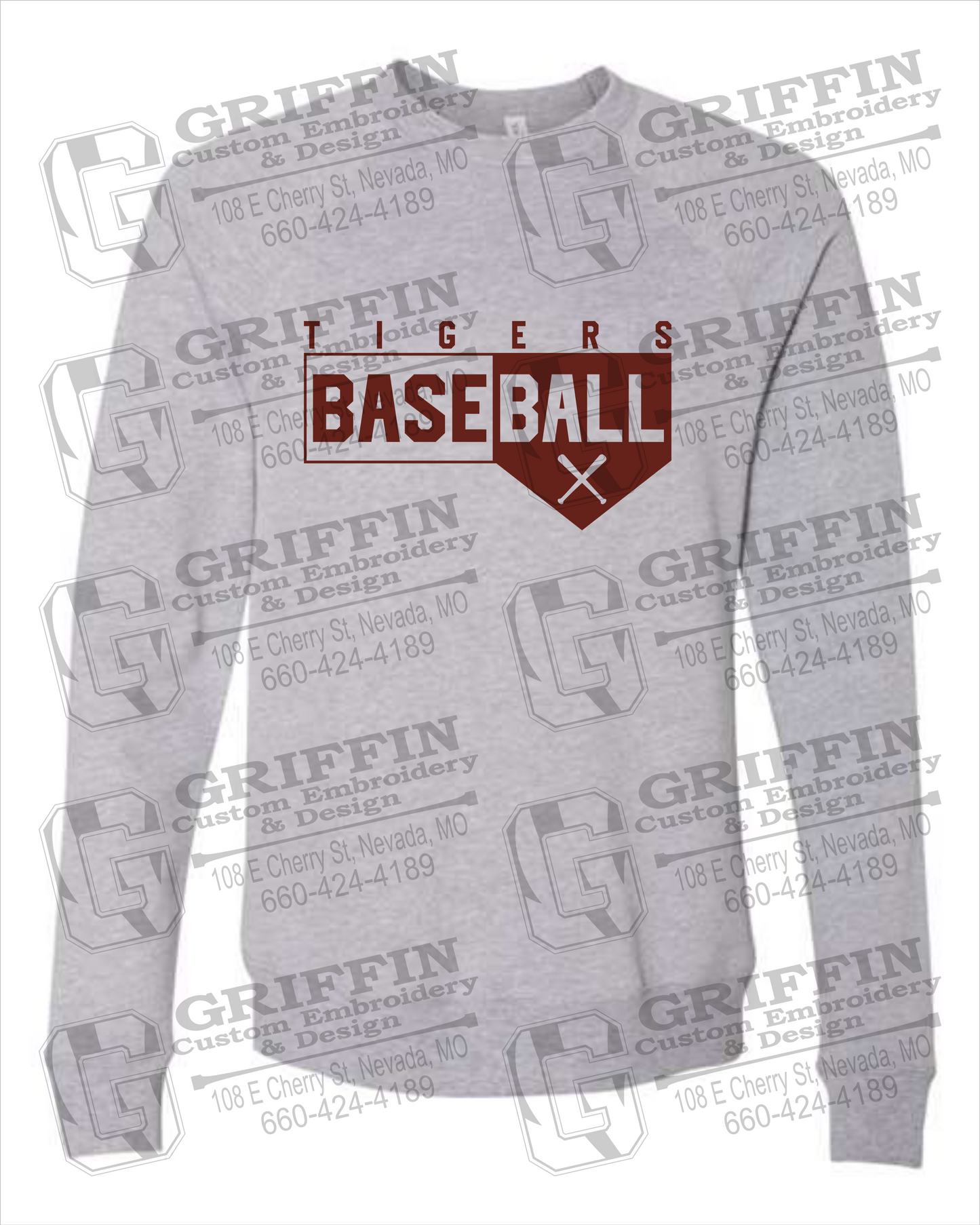 Sponge Fleece Sweatshirt - Baseball - Nevada Tigers 24-X