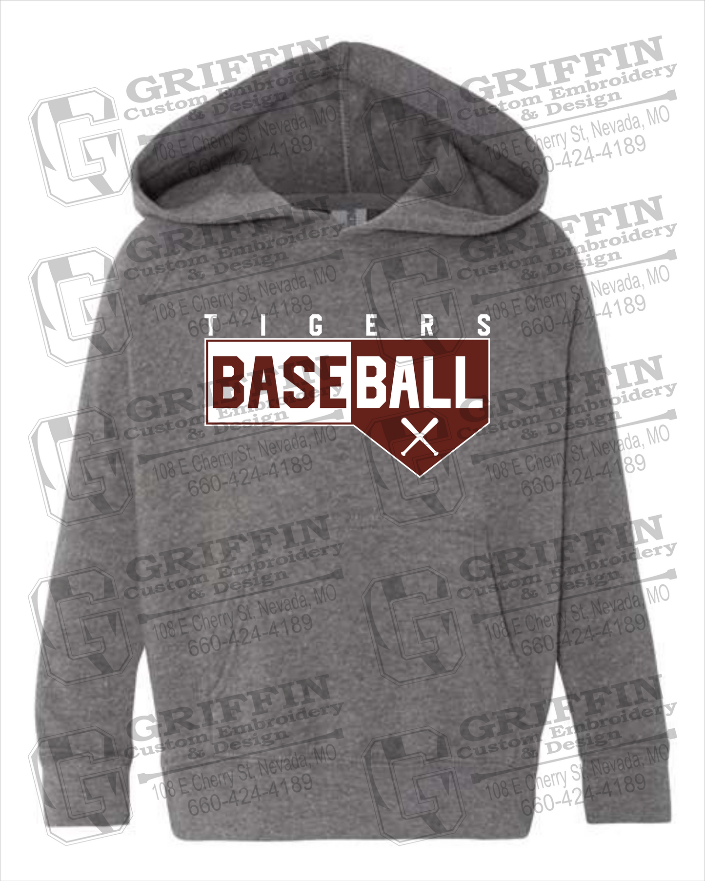 Nevada Tigers 24-X Toddler Hoodie - Baseball