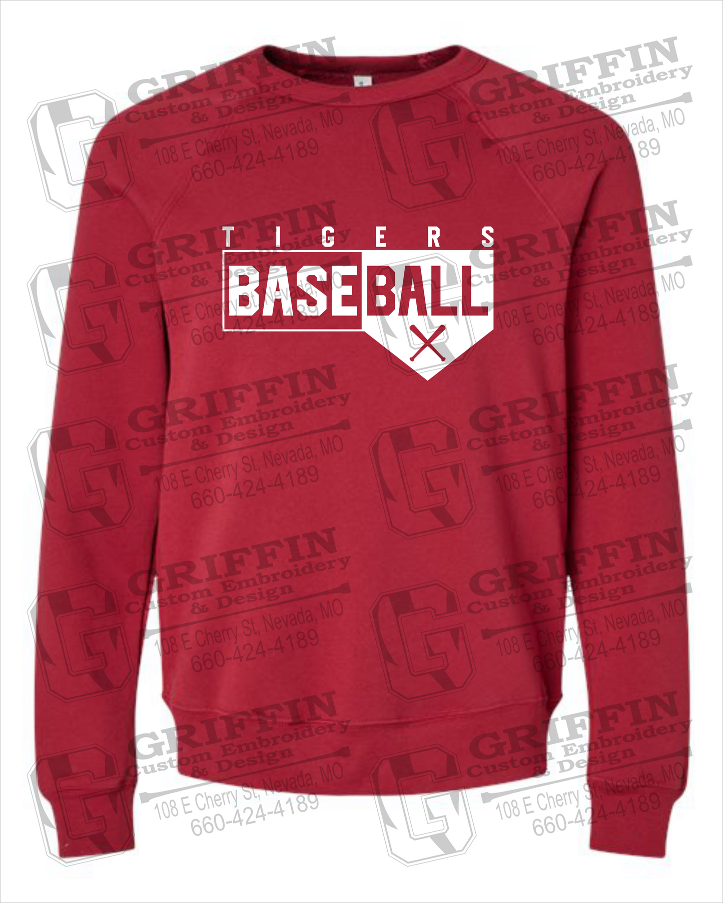 Sponge Fleece Sweatshirt - Baseball - Nevada Tigers 24-X