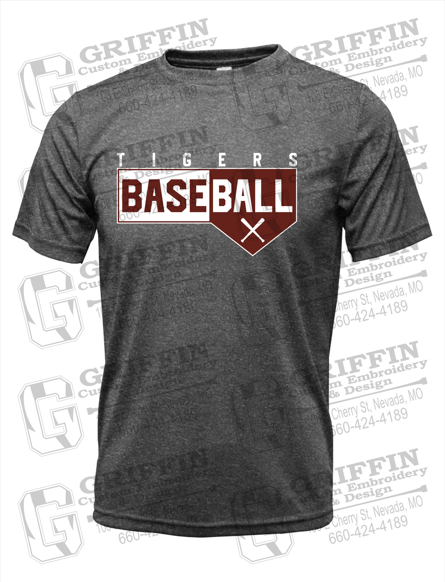 Dry-Fit Short Sleeve T-Shirt - Baseball - Nevada Tigers 24-X