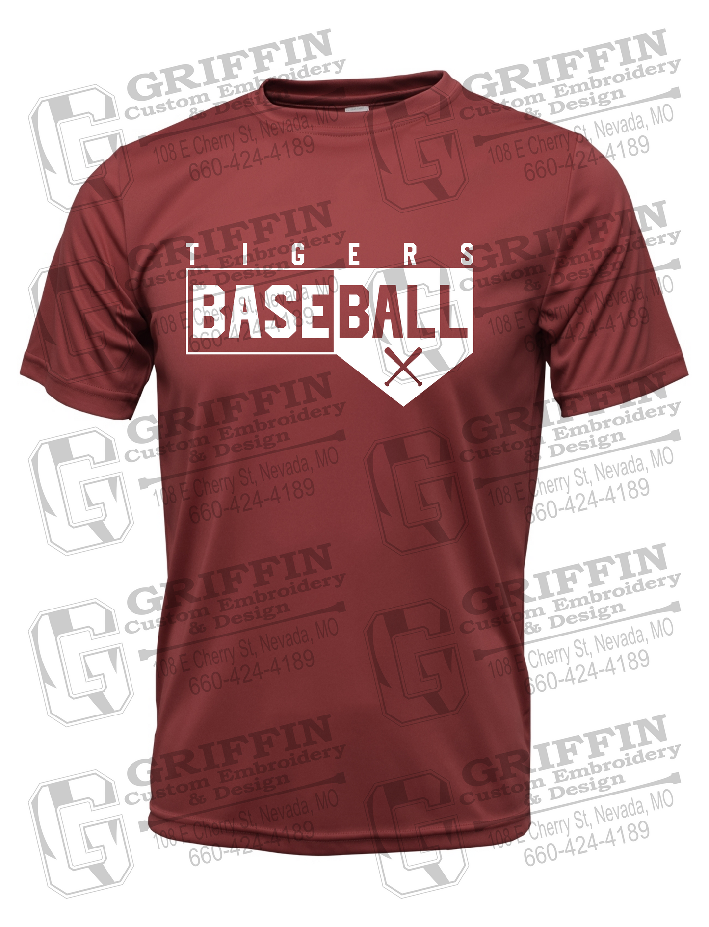 Dry-Fit Short Sleeve T-Shirt - Baseball - Nevada Tigers 24-X