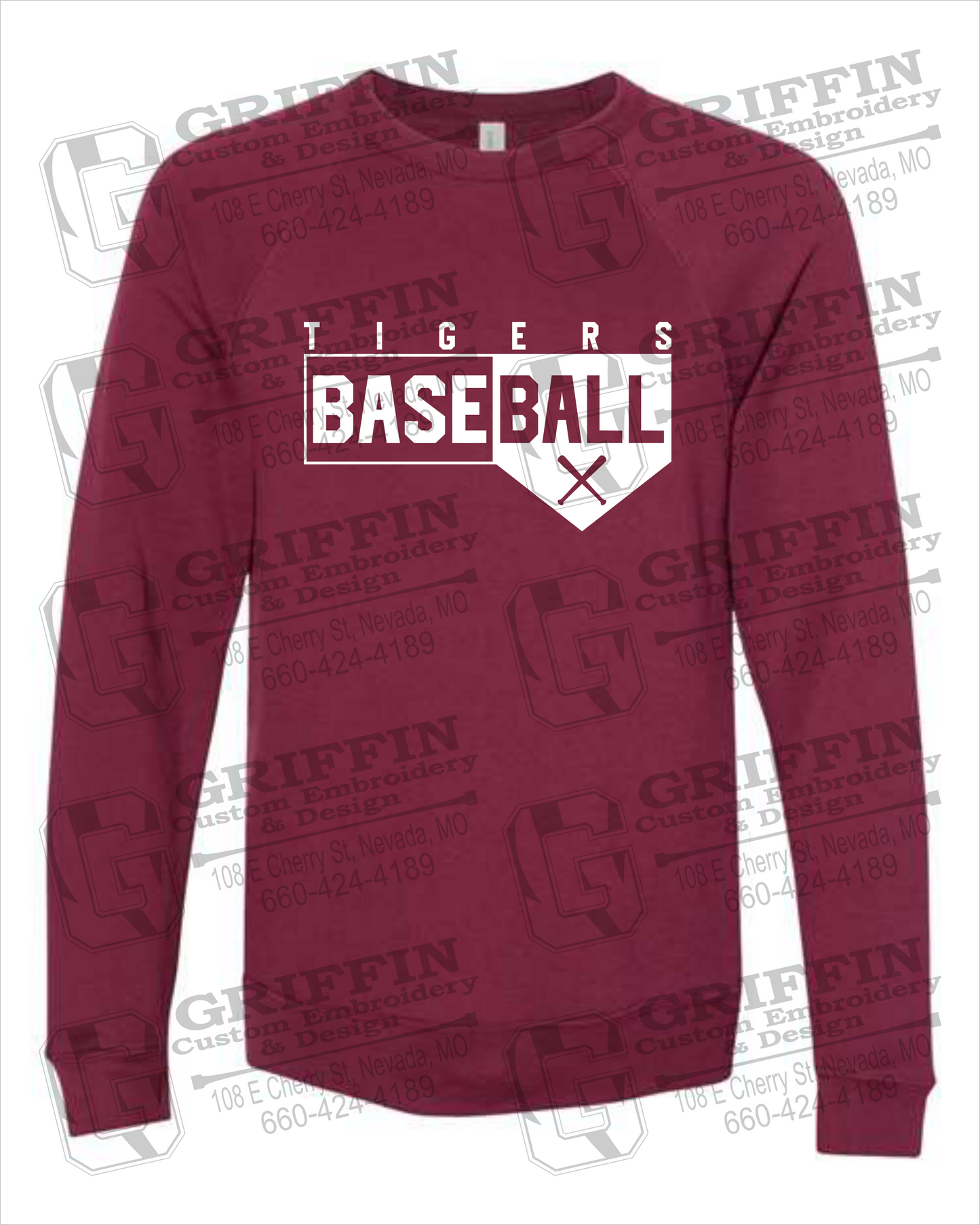 Sponge Fleece Sweatshirt - Baseball - Nevada Tigers 24-X