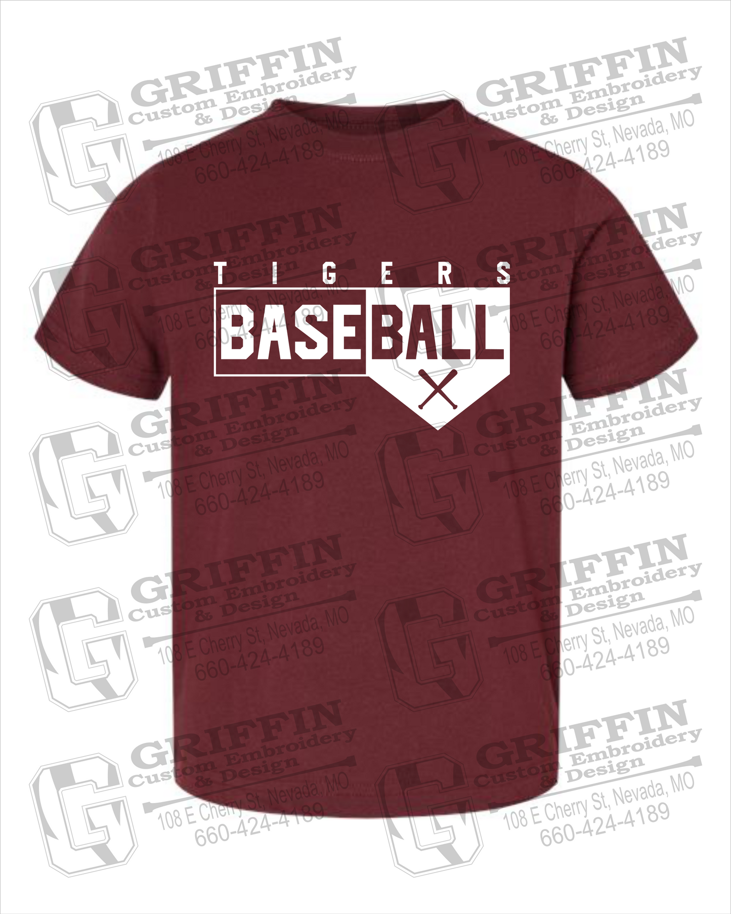 Toddler/Infant Cotton T-Shirt - Baseball - Nevada Tigers 24-X