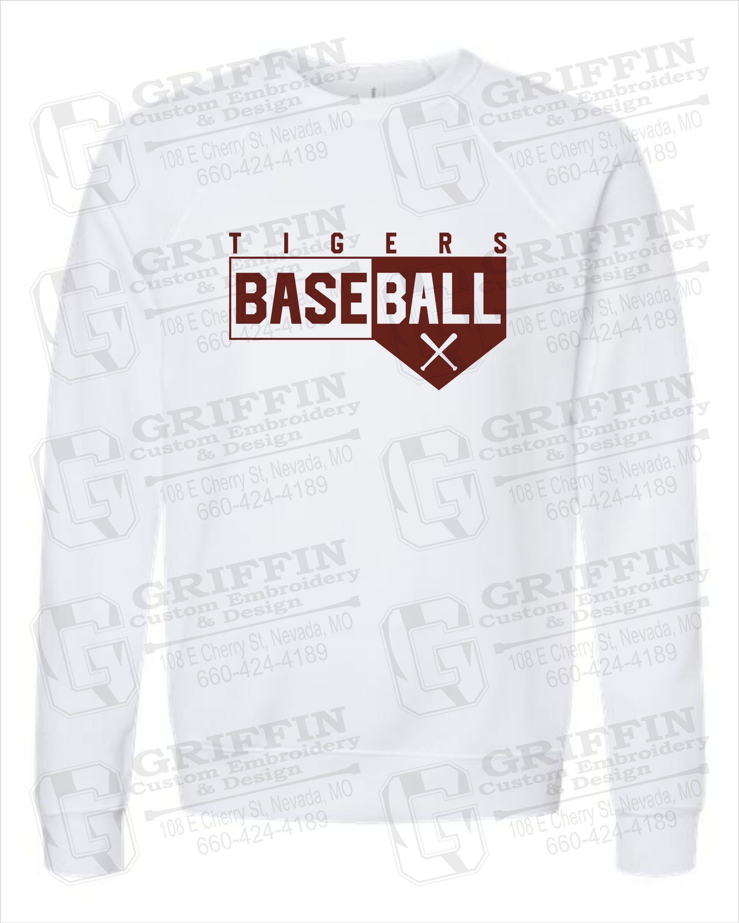 Sponge Fleece Sweatshirt - Baseball - Nevada Tigers 24-X