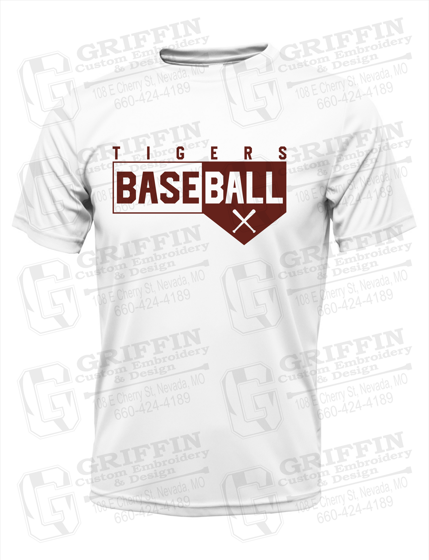 Dry-Fit Short Sleeve T-Shirt - Baseball - Nevada Tigers 24-X