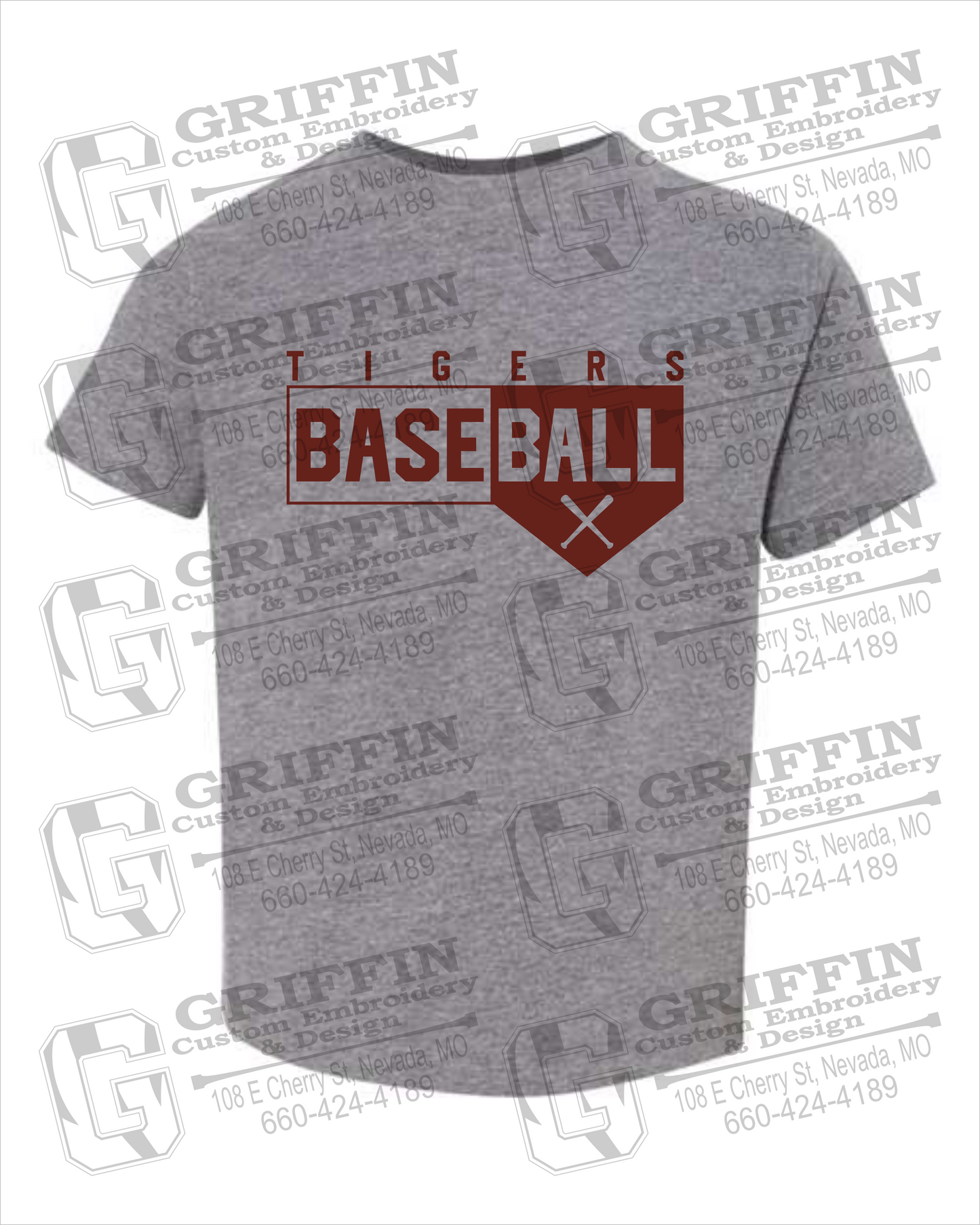 Toddler/Infant Cotton T-Shirt - Baseball - Nevada Tigers 24-X