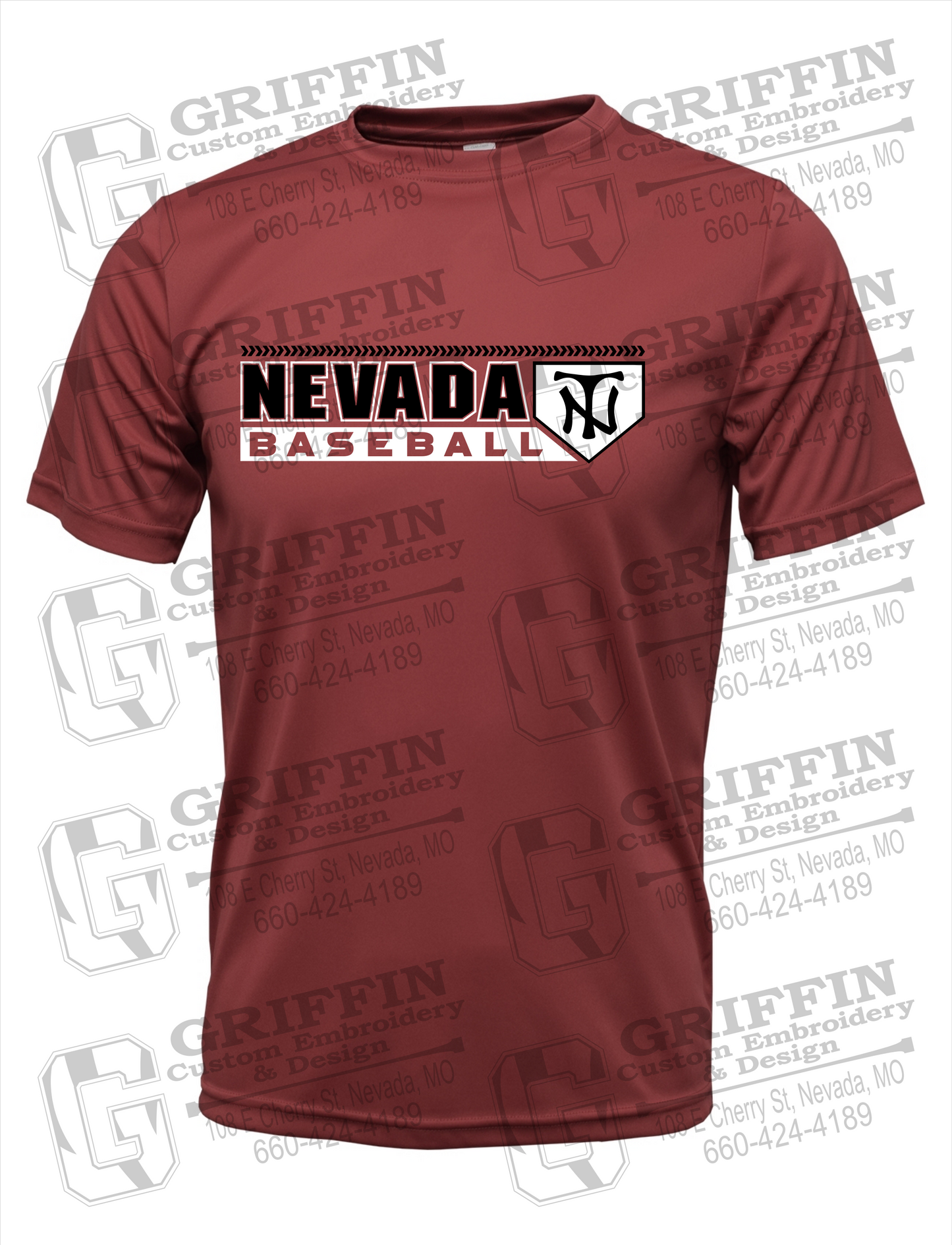 Dry-Fit Short Sleeve T-Shirt - Baseball - Nevada Tigers 24-Y