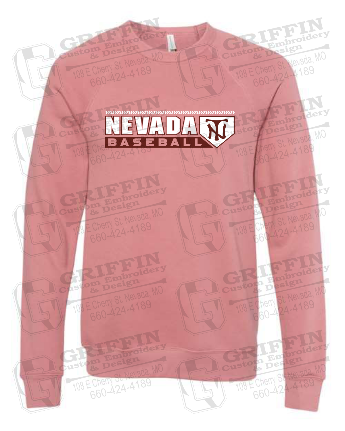 Sponge Fleece Sweatshirt - Baseball - Nevada Tigers 24-Y