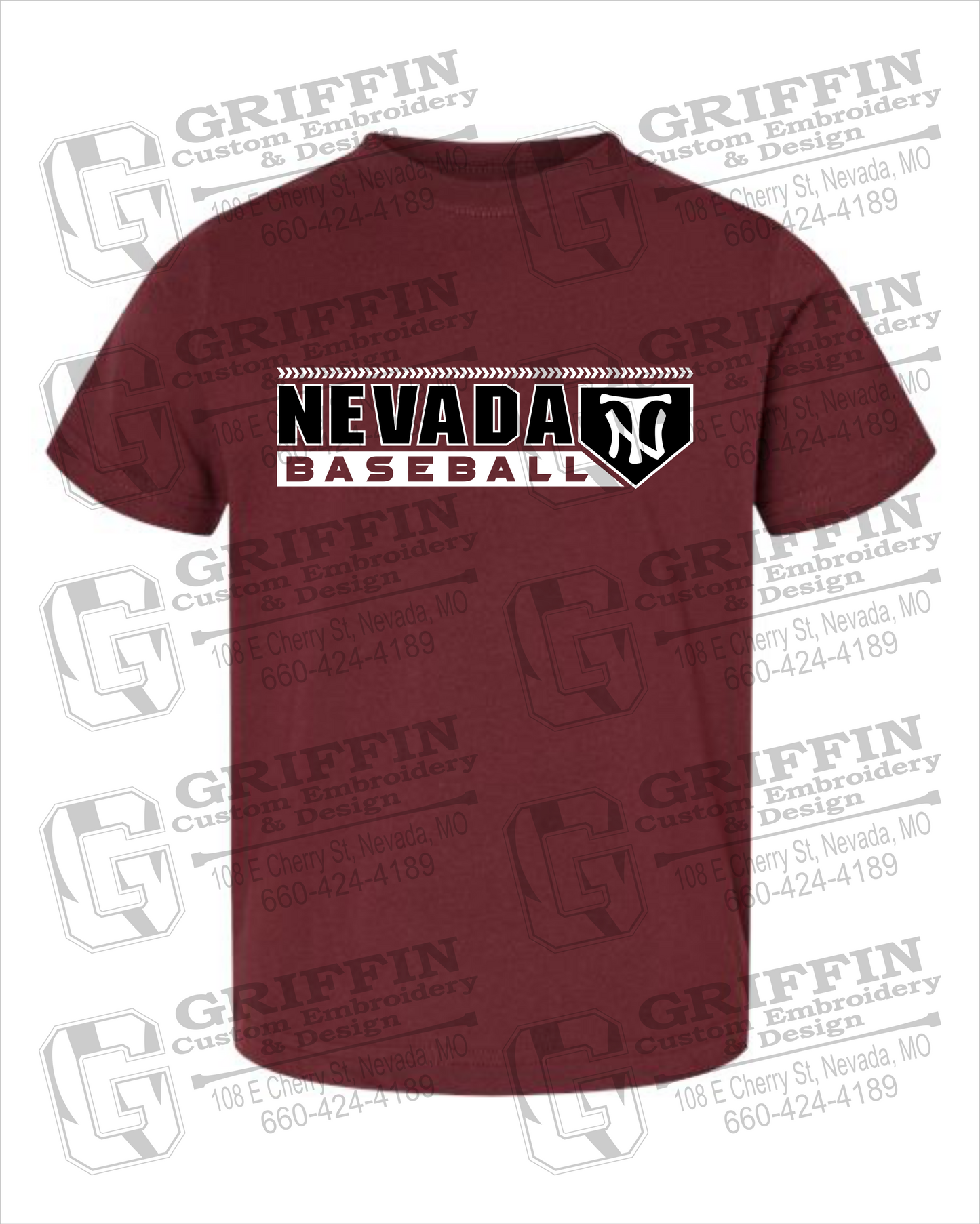 Toddler/Infant Cotton T-Shirt - Baseball - Nevada Tigers 24-Y
