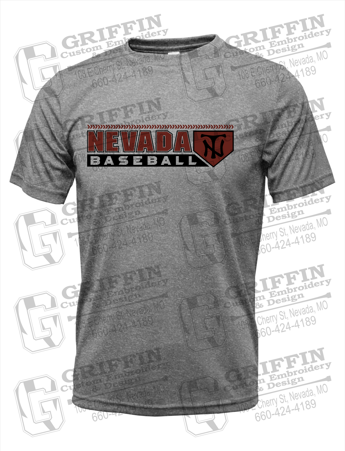 Dry-Fit Short Sleeve T-Shirt - Baseball - Nevada Tigers 24-Y