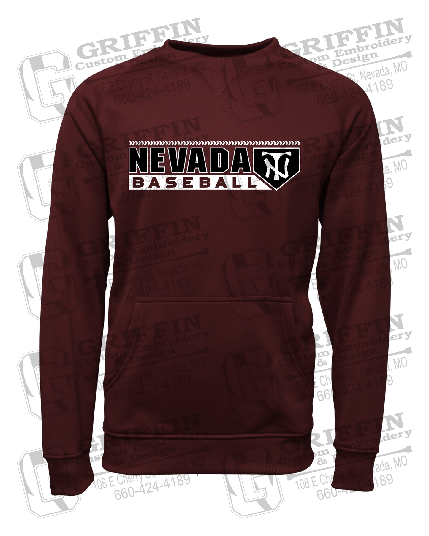 Performance Fleece Sweatshirt - Baseball - Nevada Tigers 24-Y