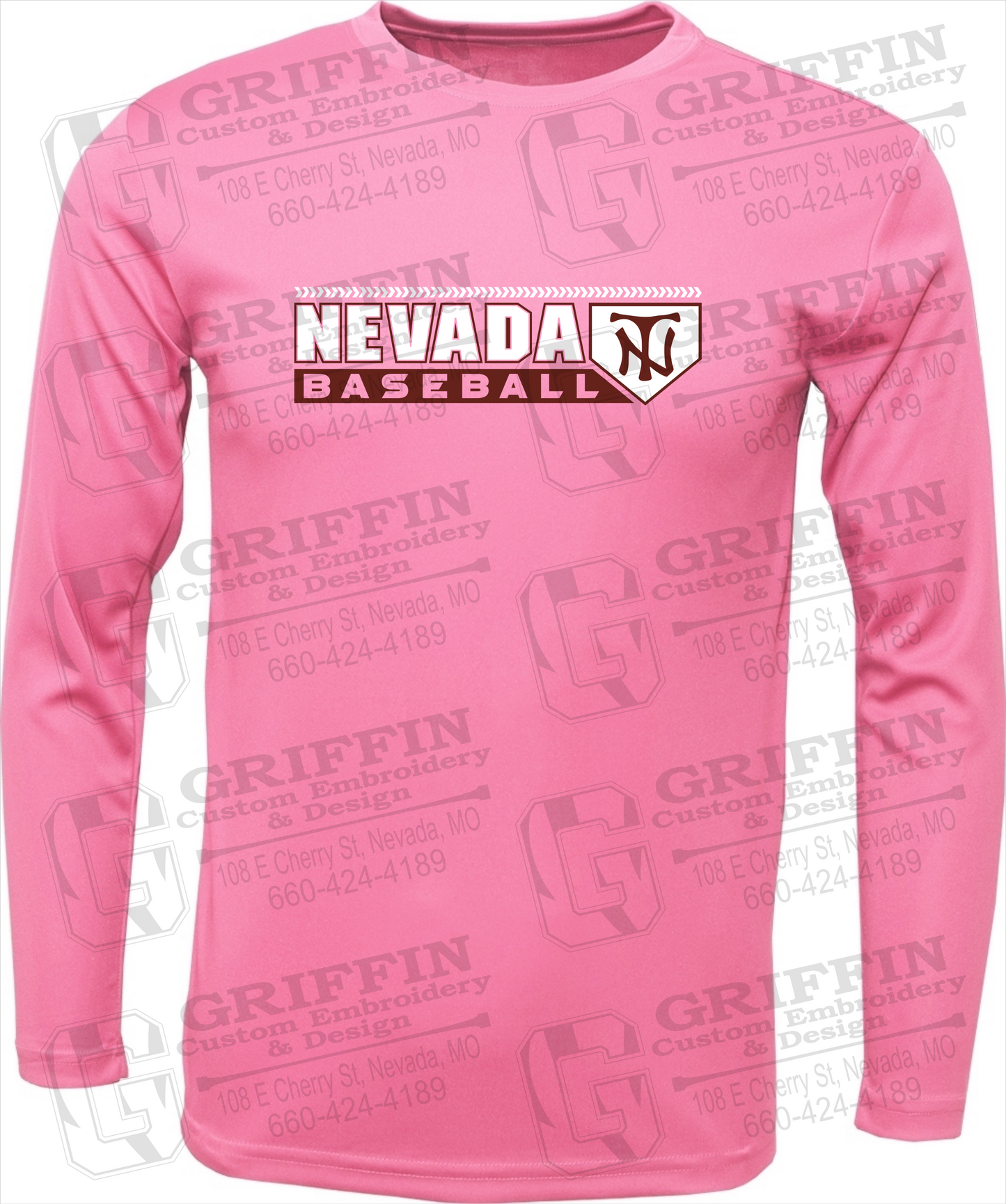 Toddler Dry-Fit Long Sleeve T-Shirt - Baseball - Nevada Tigers 24-Y