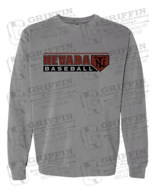 Comfort Colors Crewneck Sweatshirt - Baseball - Nevada Tigers 24-Y