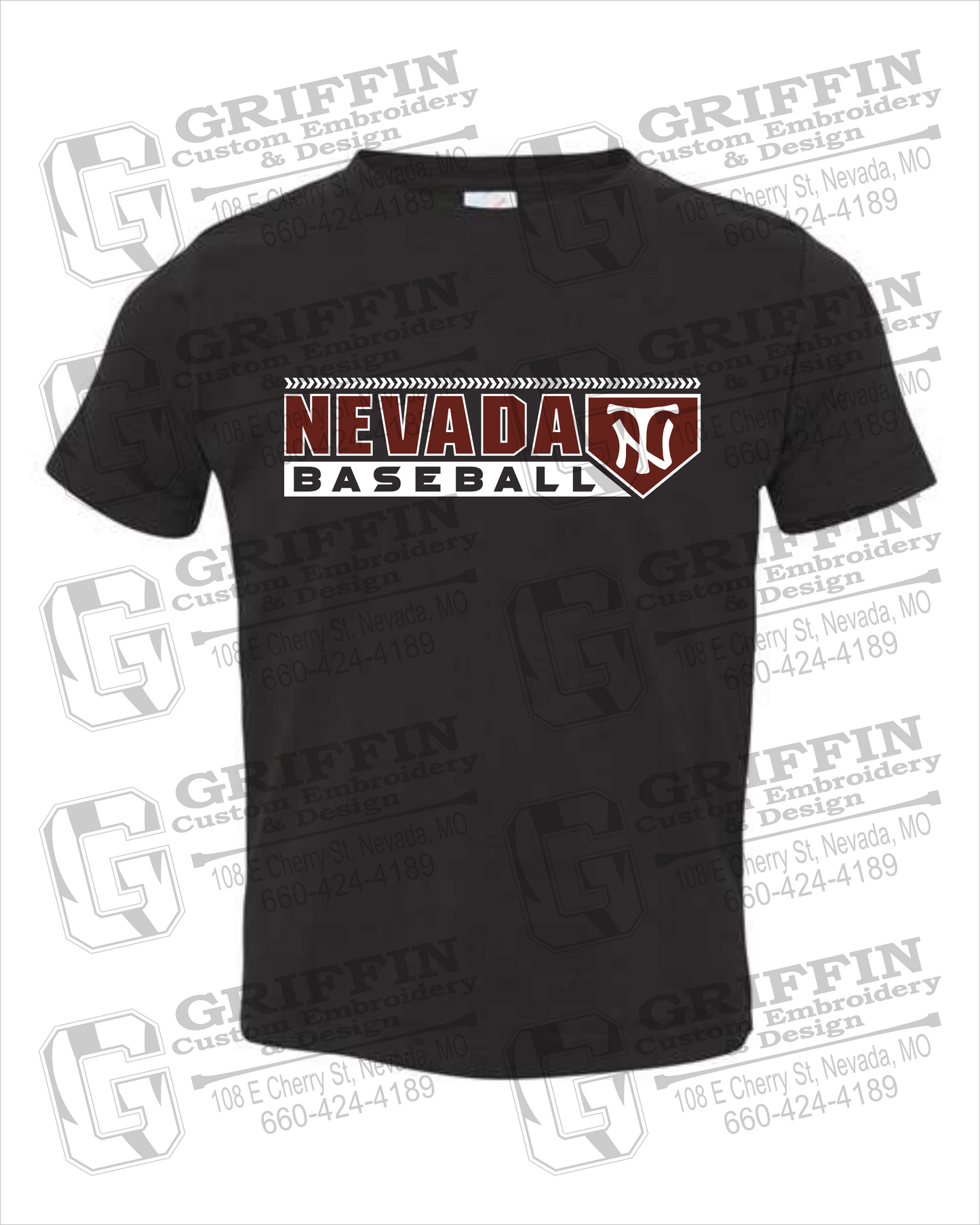 Toddler/Infant Cotton T-Shirt - Baseball - Nevada Tigers 24-Y