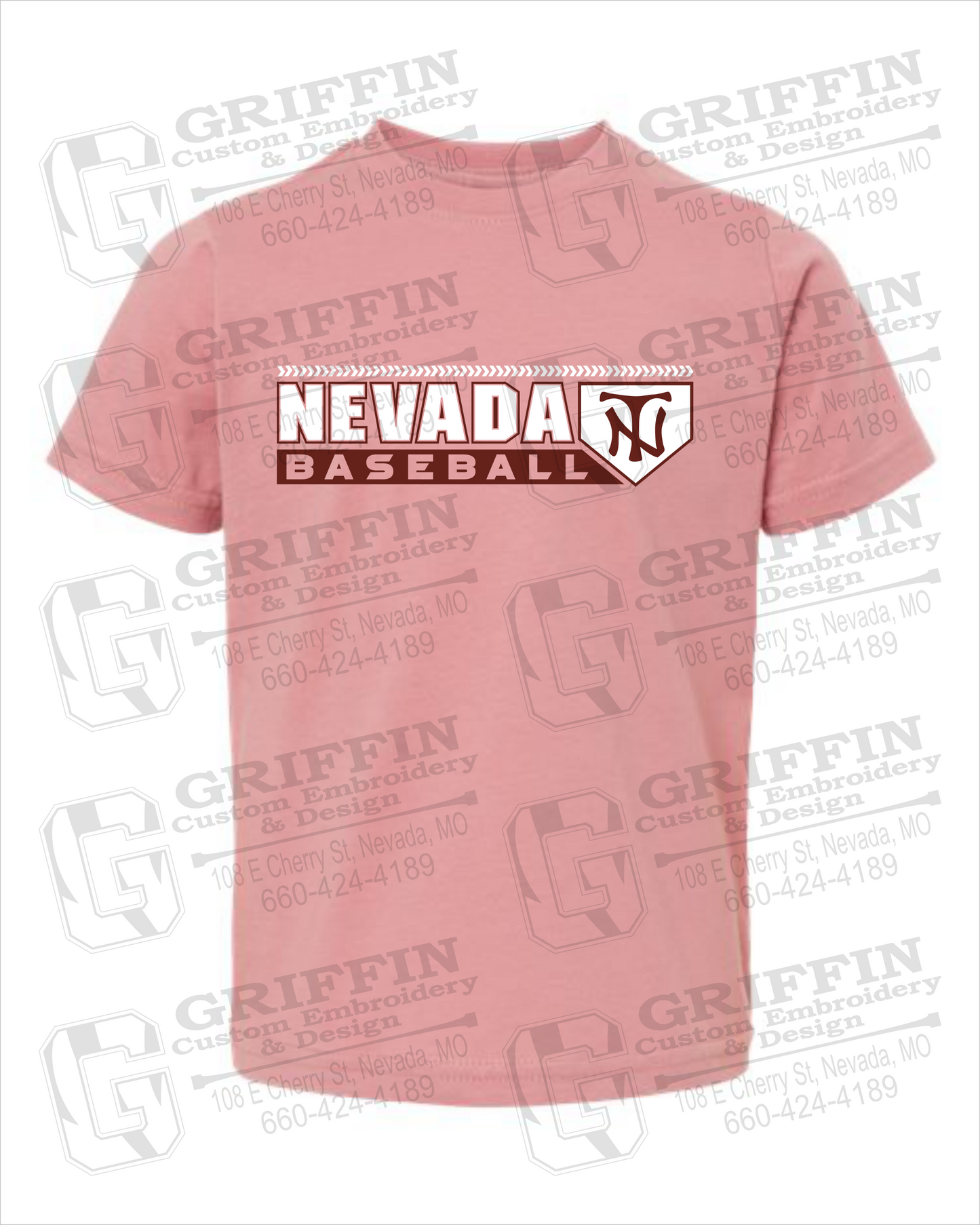 Toddler/Infant Cotton T-Shirt - Baseball - Nevada Tigers 24-Y