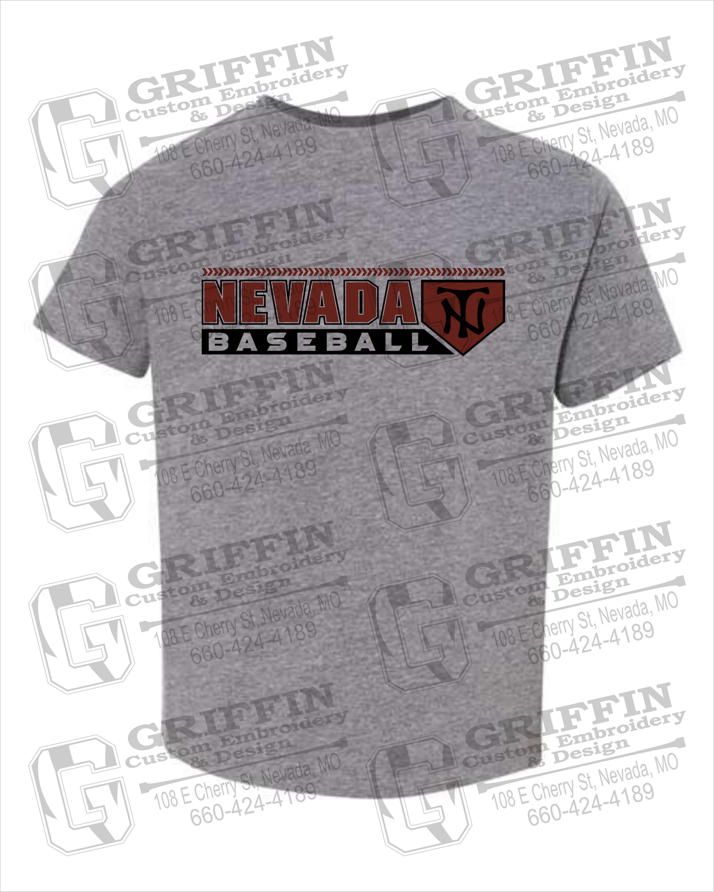 Toddler/Infant Cotton T-Shirt - Baseball - Nevada Tigers 24-Y