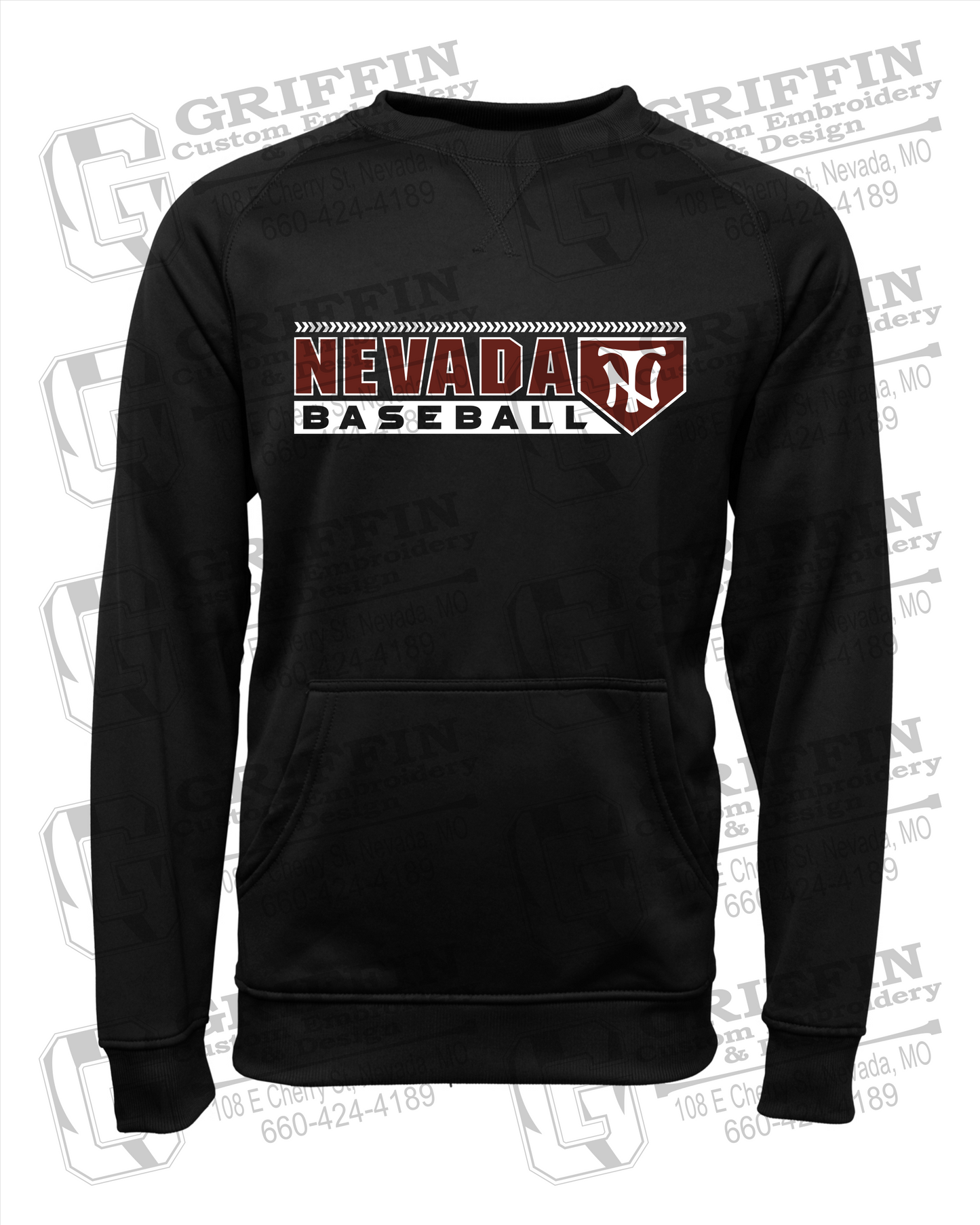 Performance Fleece Sweatshirt - Baseball - Nevada Tigers 24-Y