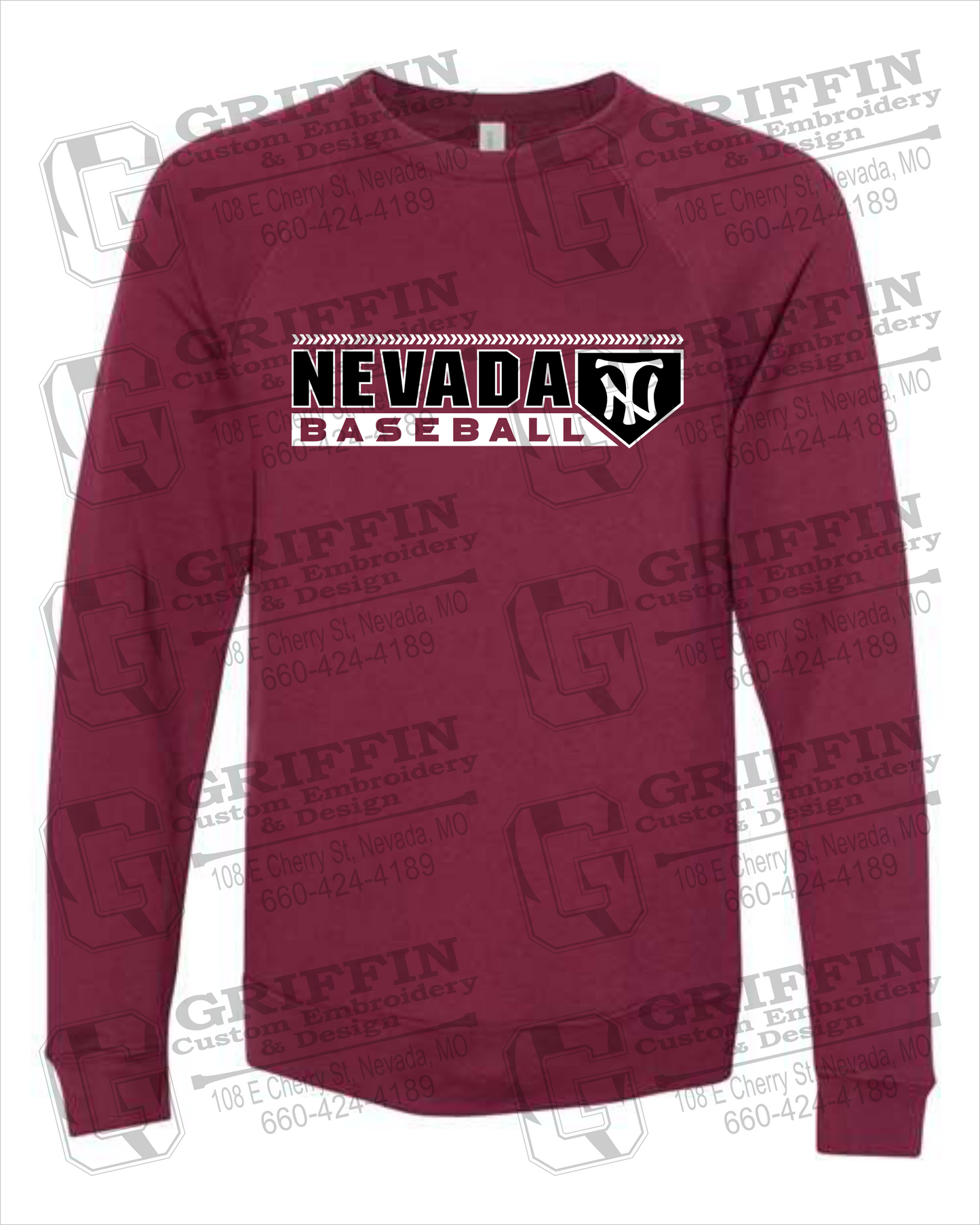 Sponge Fleece Sweatshirt - Baseball - Nevada Tigers 24-Y