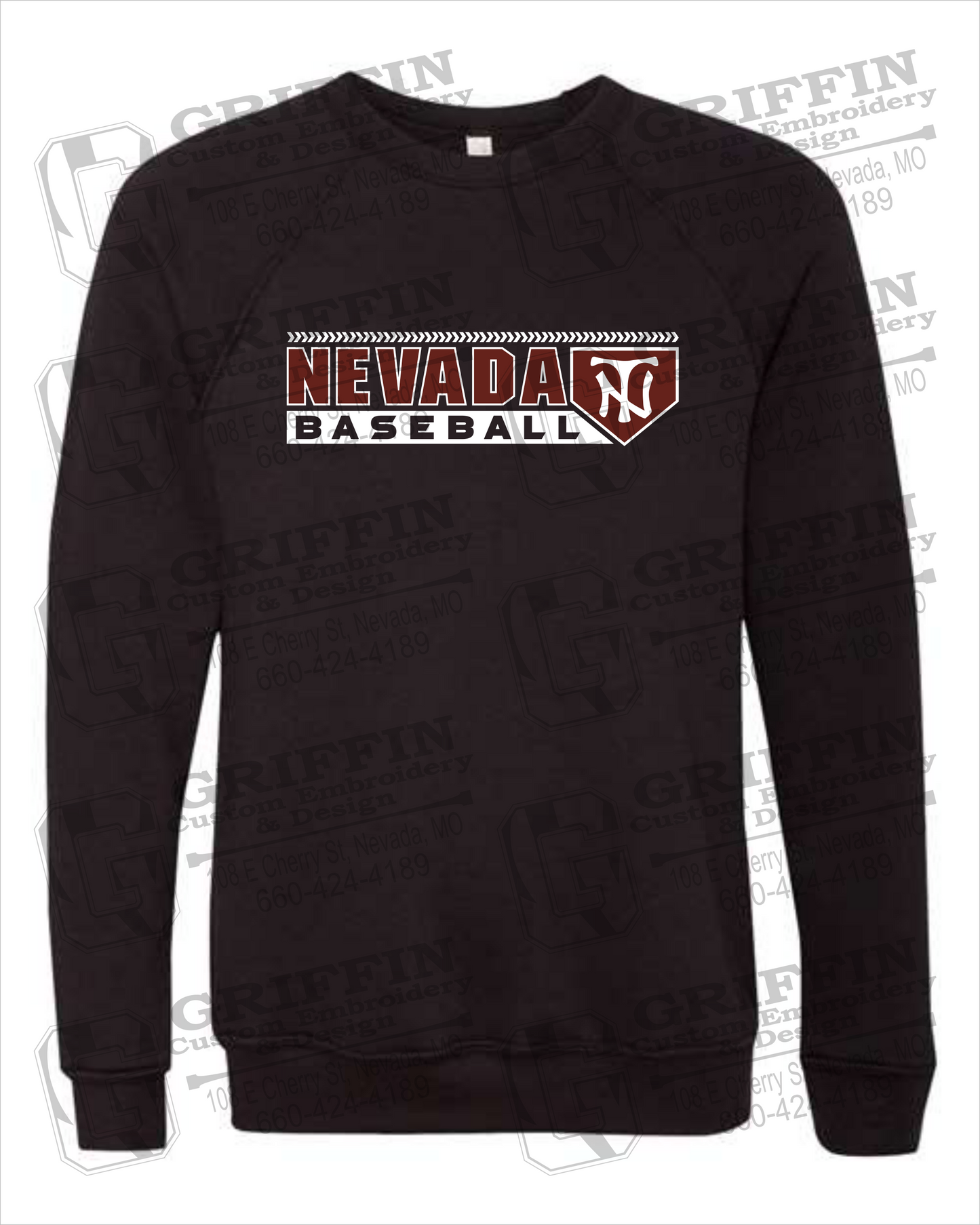 Sponge Fleece Sweatshirt - Baseball - Nevada Tigers 24-Y
