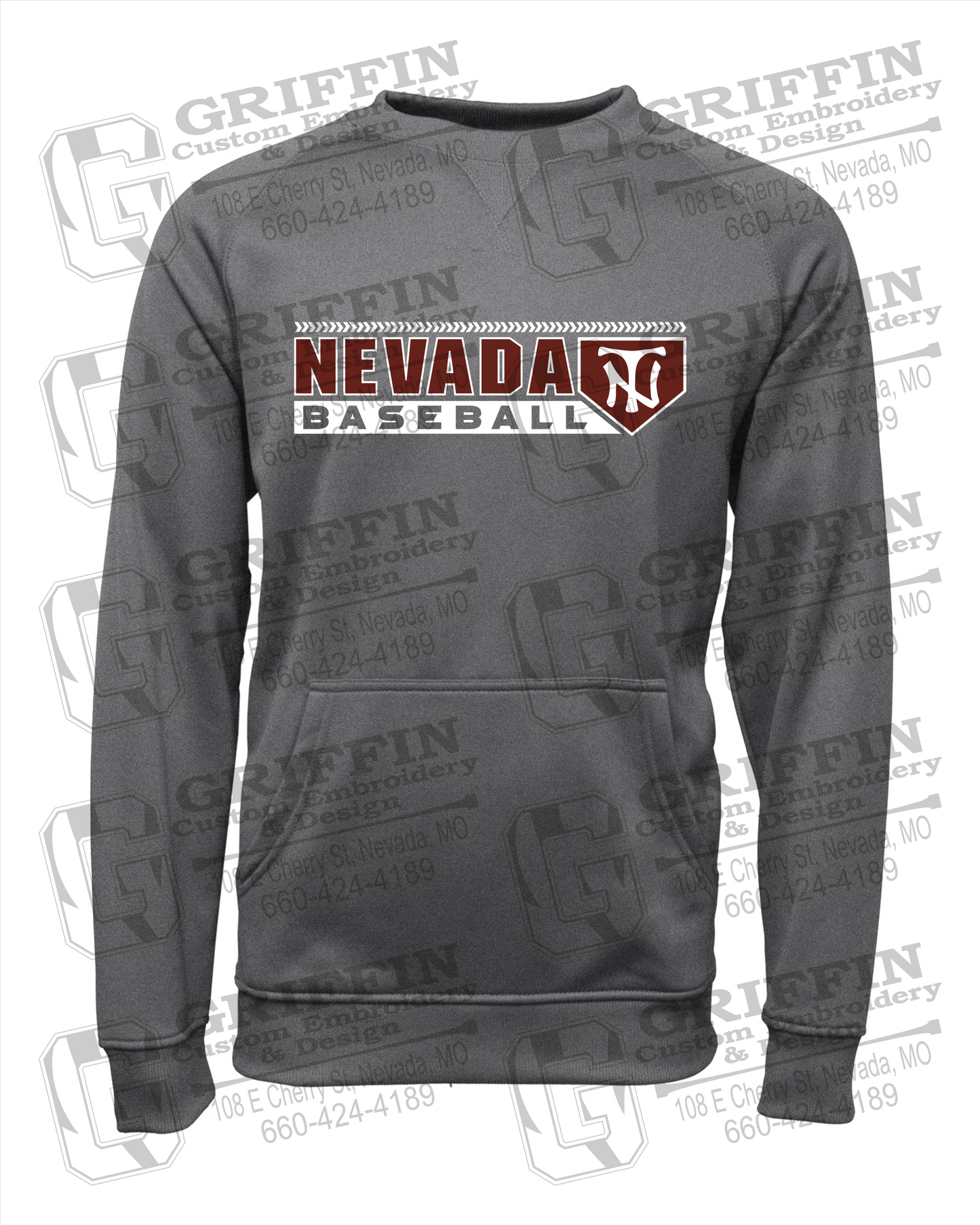 Performance Fleece Sweatshirt - Baseball - Nevada Tigers 24-Y