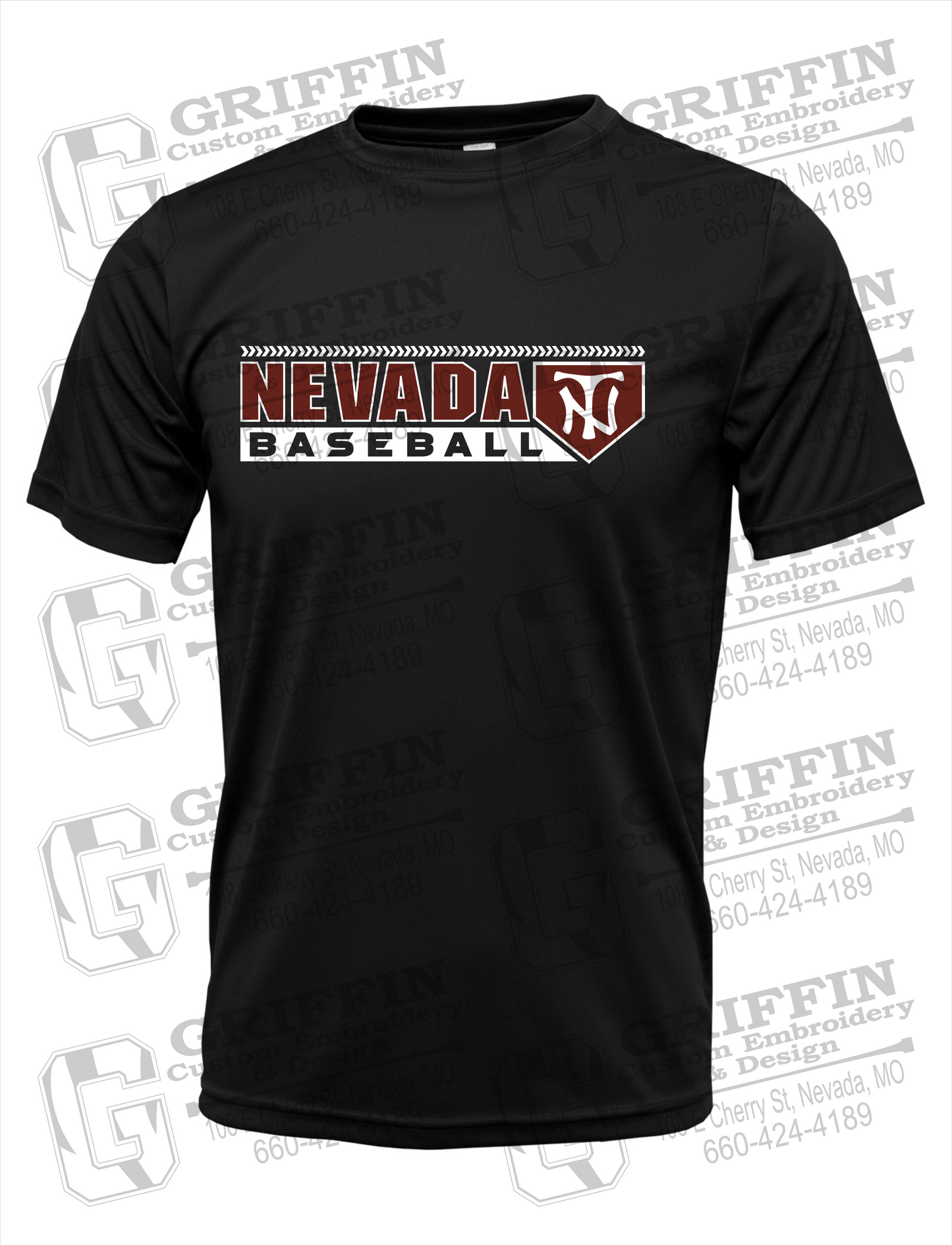 Dry-Fit Short Sleeve T-Shirt - Baseball - Nevada Tigers 24-Y