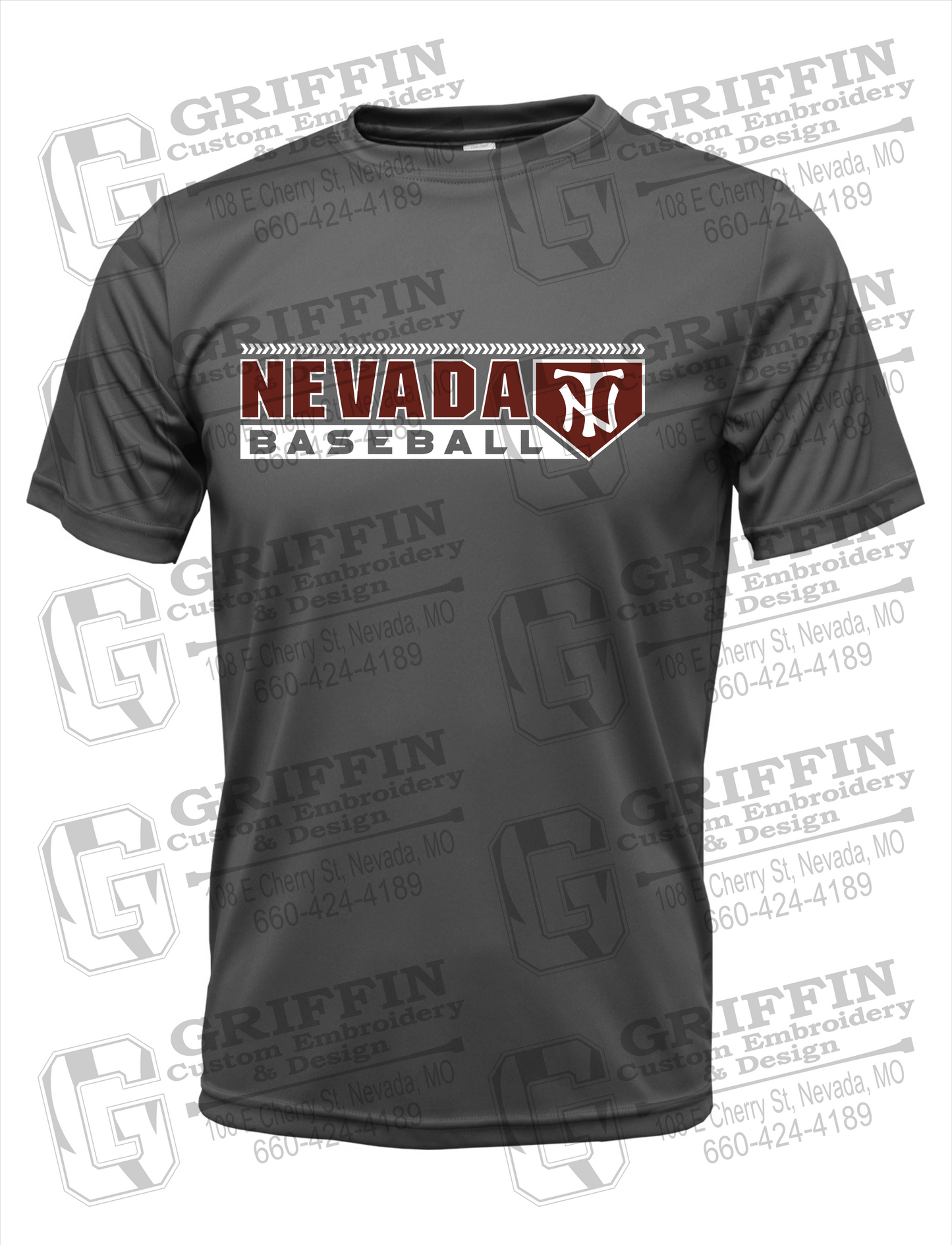 Dry-Fit Short Sleeve T-Shirt - Baseball - Nevada Tigers 24-Y