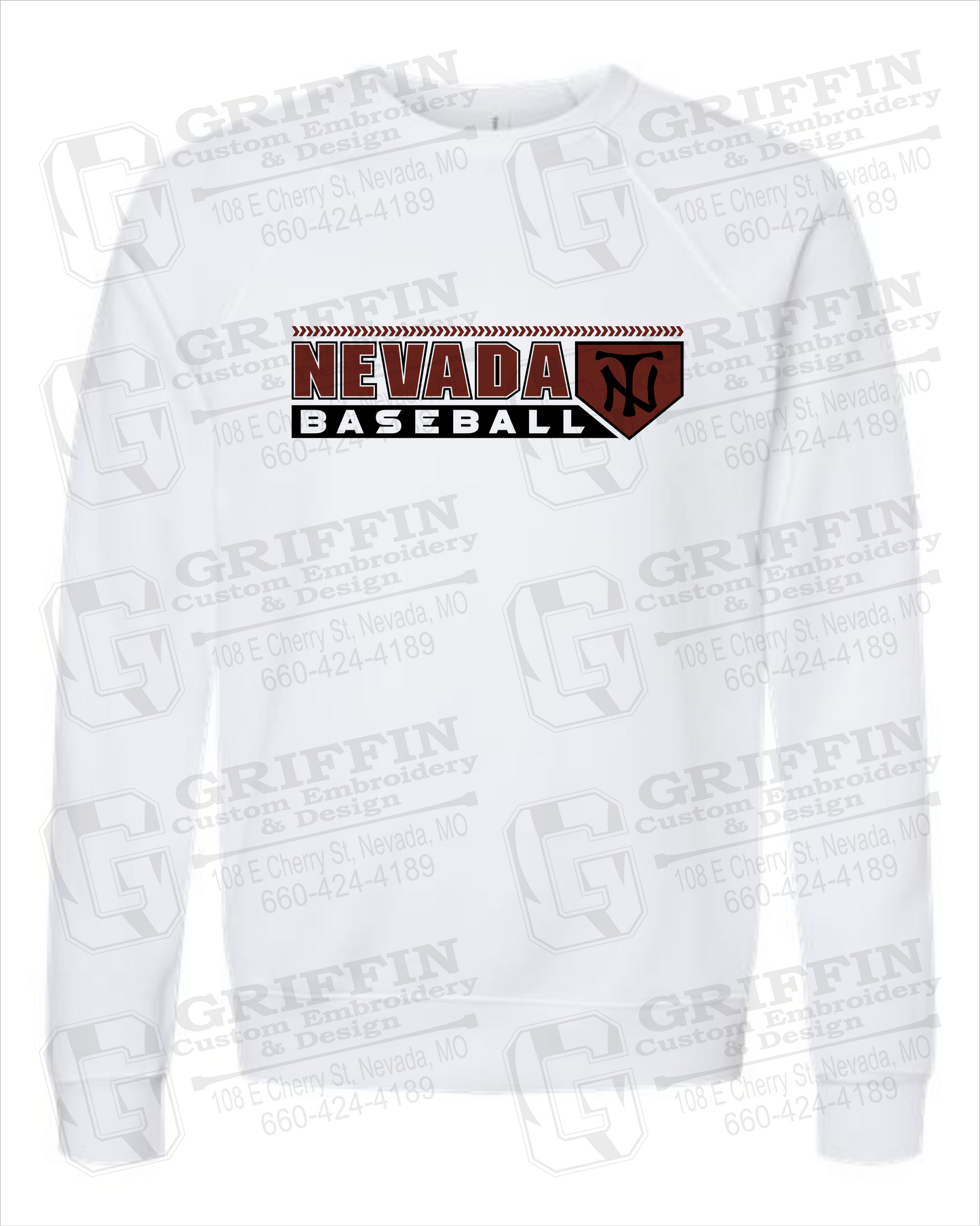 Sponge Fleece Sweatshirt - Baseball - Nevada Tigers 24-Y