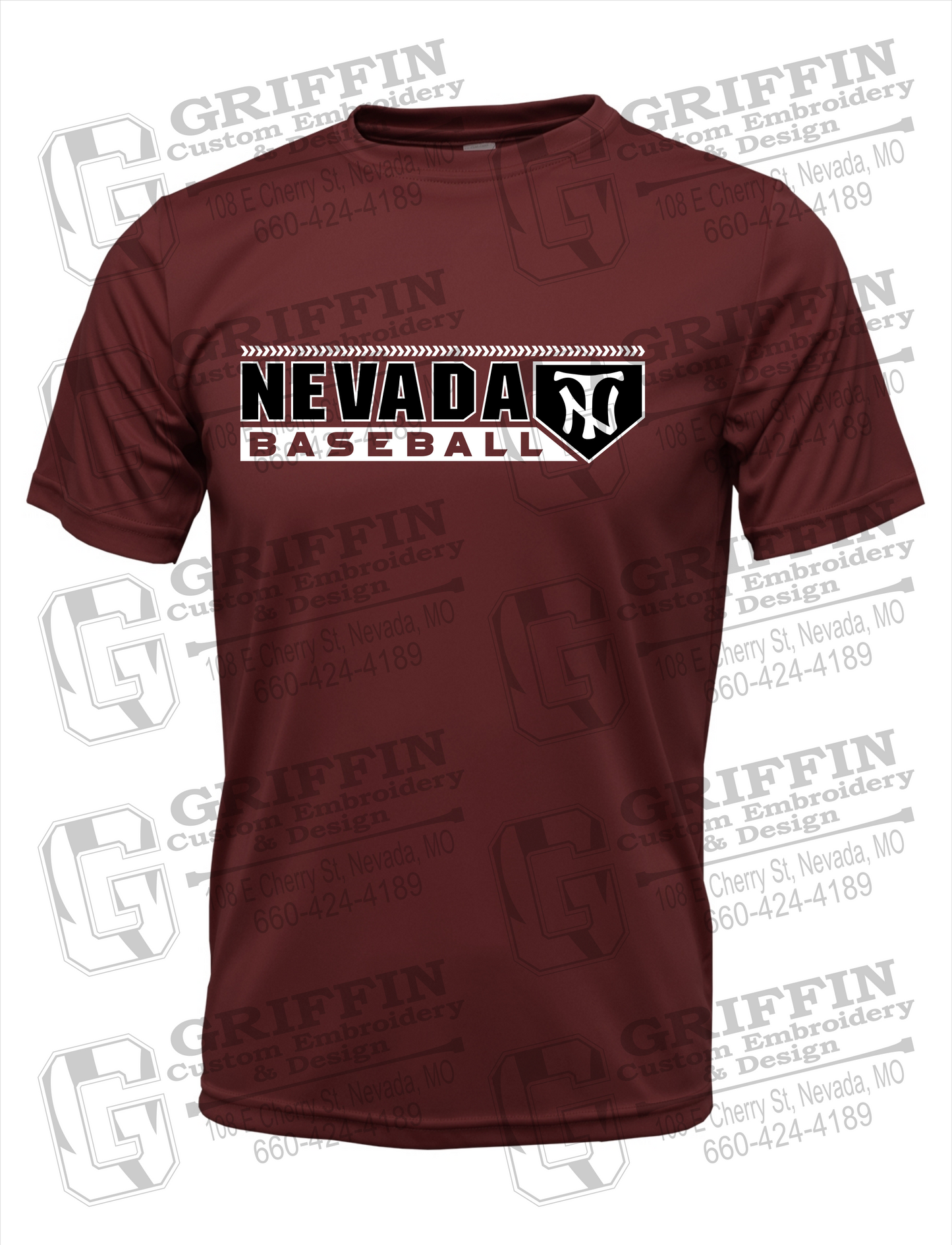 Dry-Fit Short Sleeve T-Shirt - Baseball - Nevada Tigers 24-Y