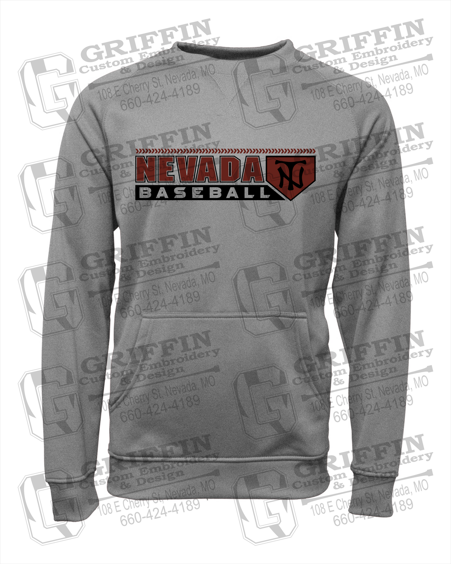 Performance Fleece Sweatshirt - Baseball - Nevada Tigers 24-Y