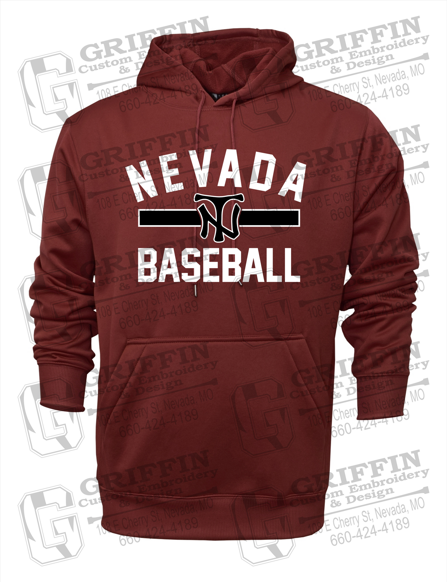 Performance Fleece Hoodie - Baseball - Nevada Tigers 24-Z