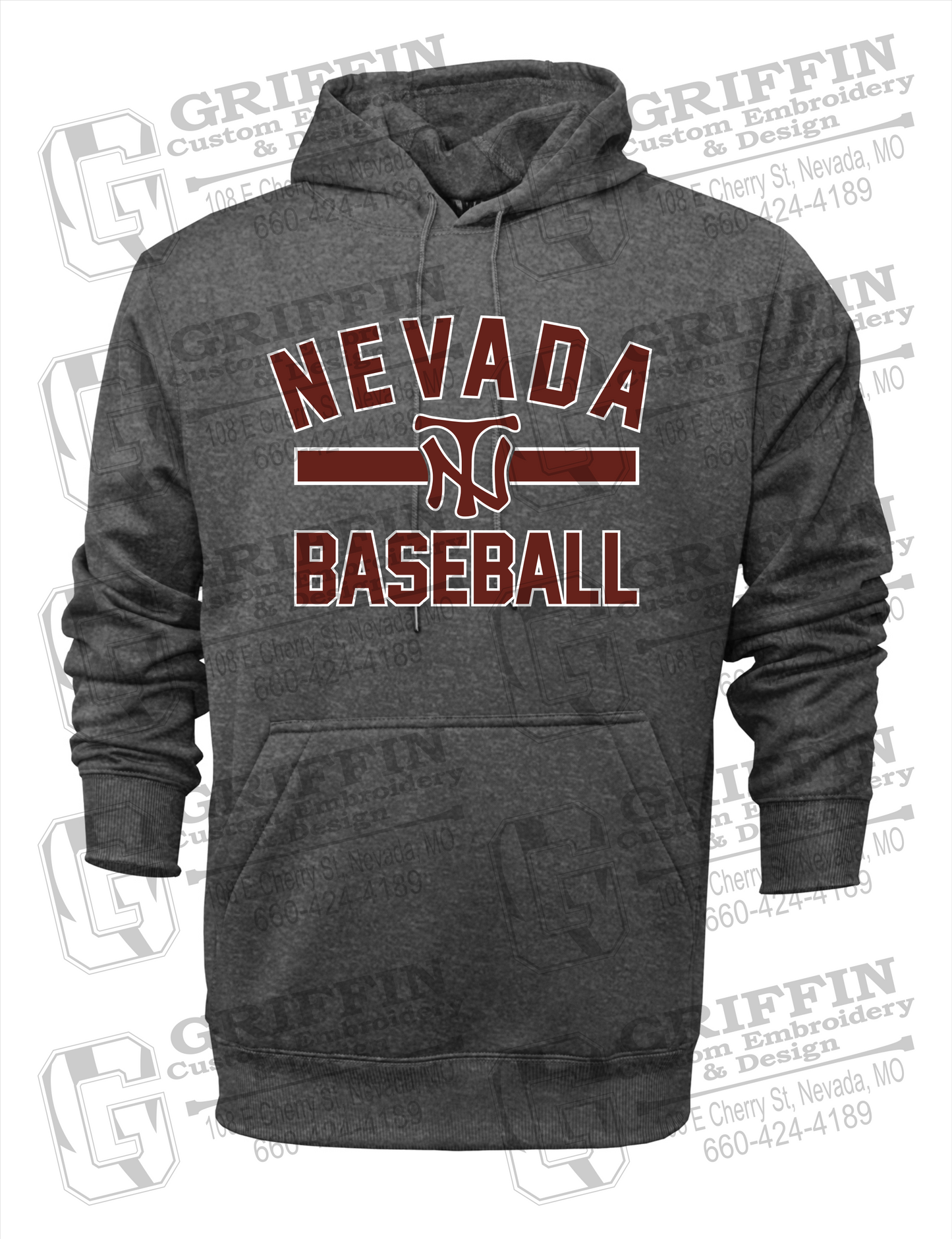 Performance Fleece Hoodie - Baseball - Nevada Tigers 24-Z