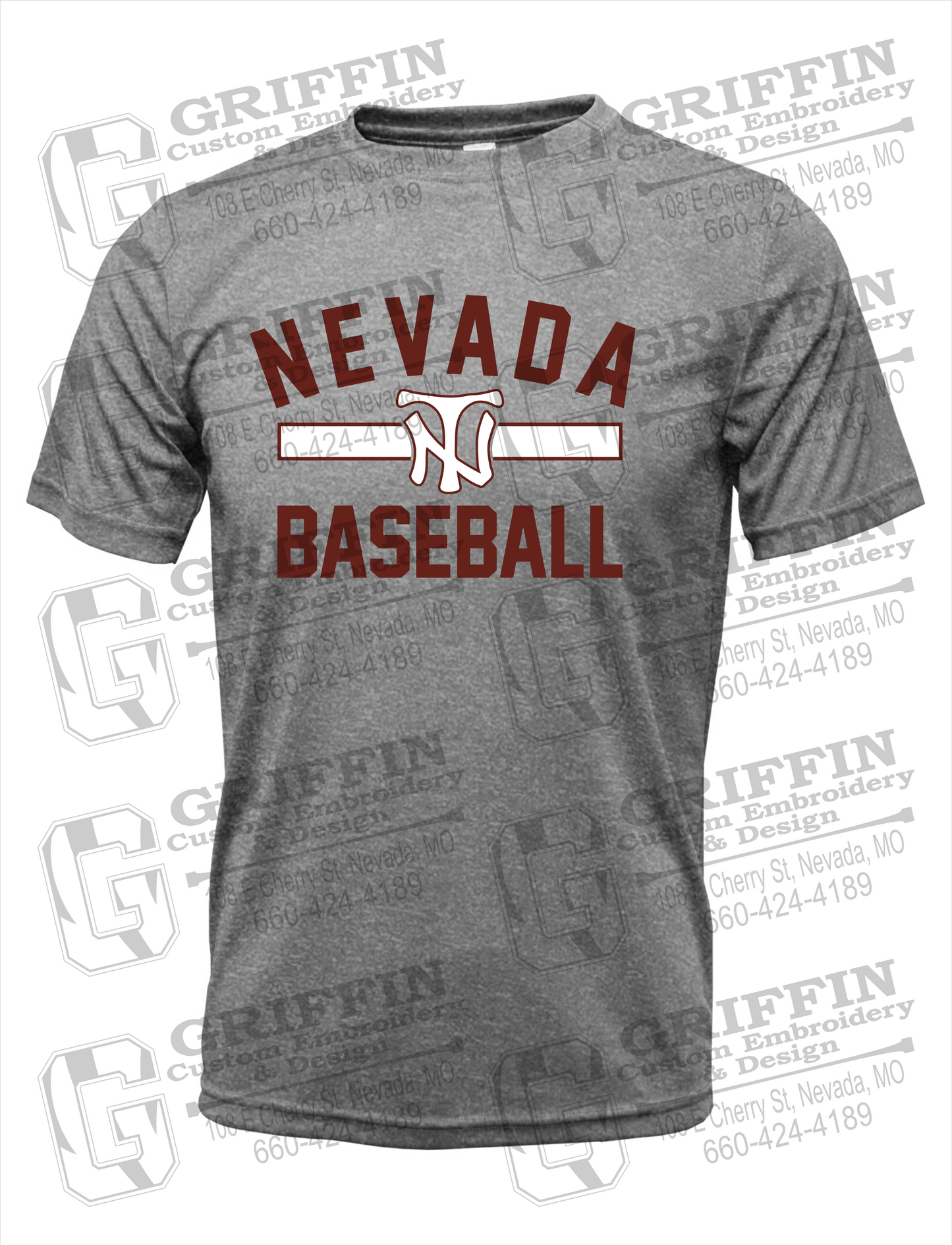 Dry-Fit Short Sleeve T-Shirt - Baseball - Nevada Tigers 24-Z