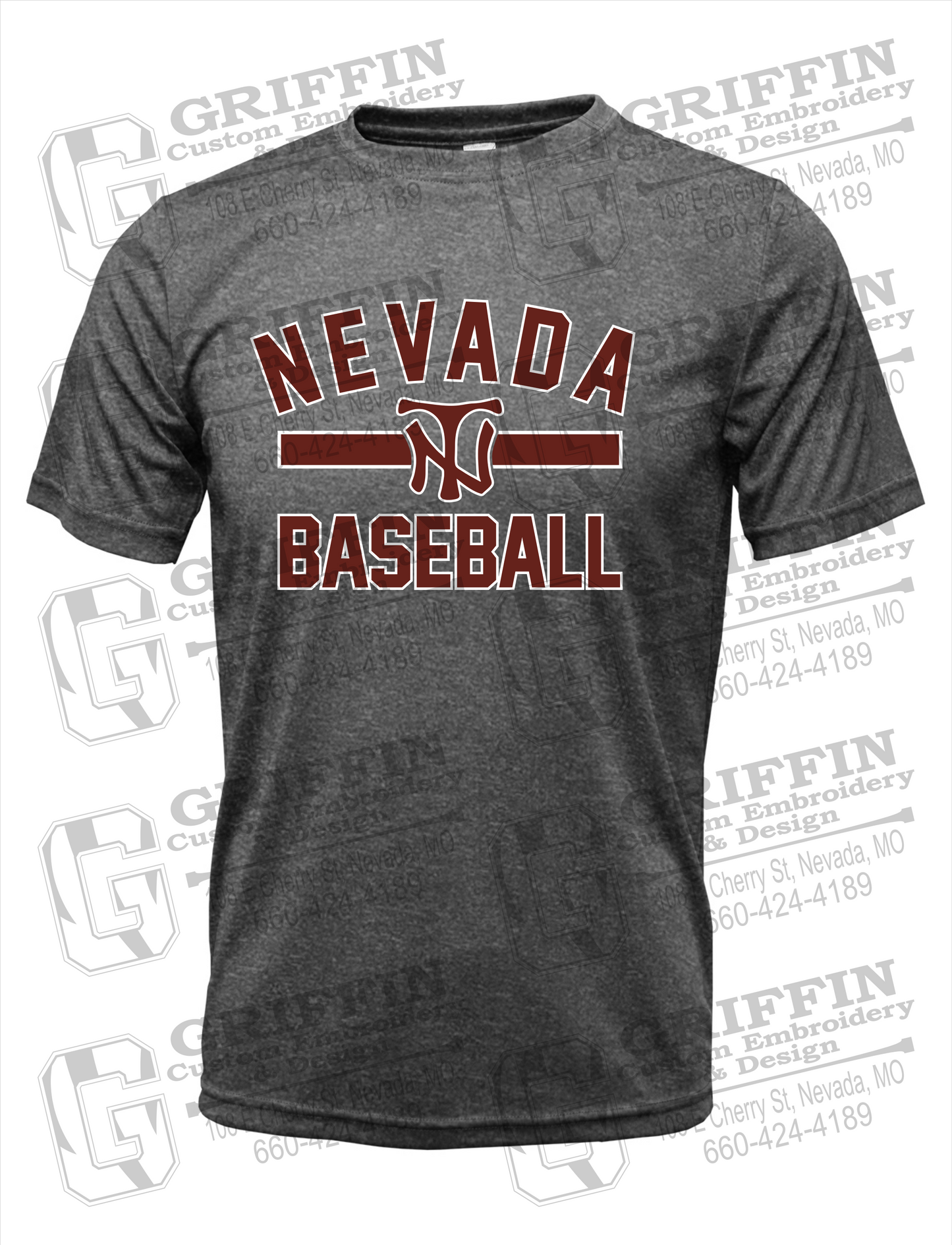 Dry-Fit Short Sleeve T-Shirt - Baseball - Nevada Tigers 24-Z