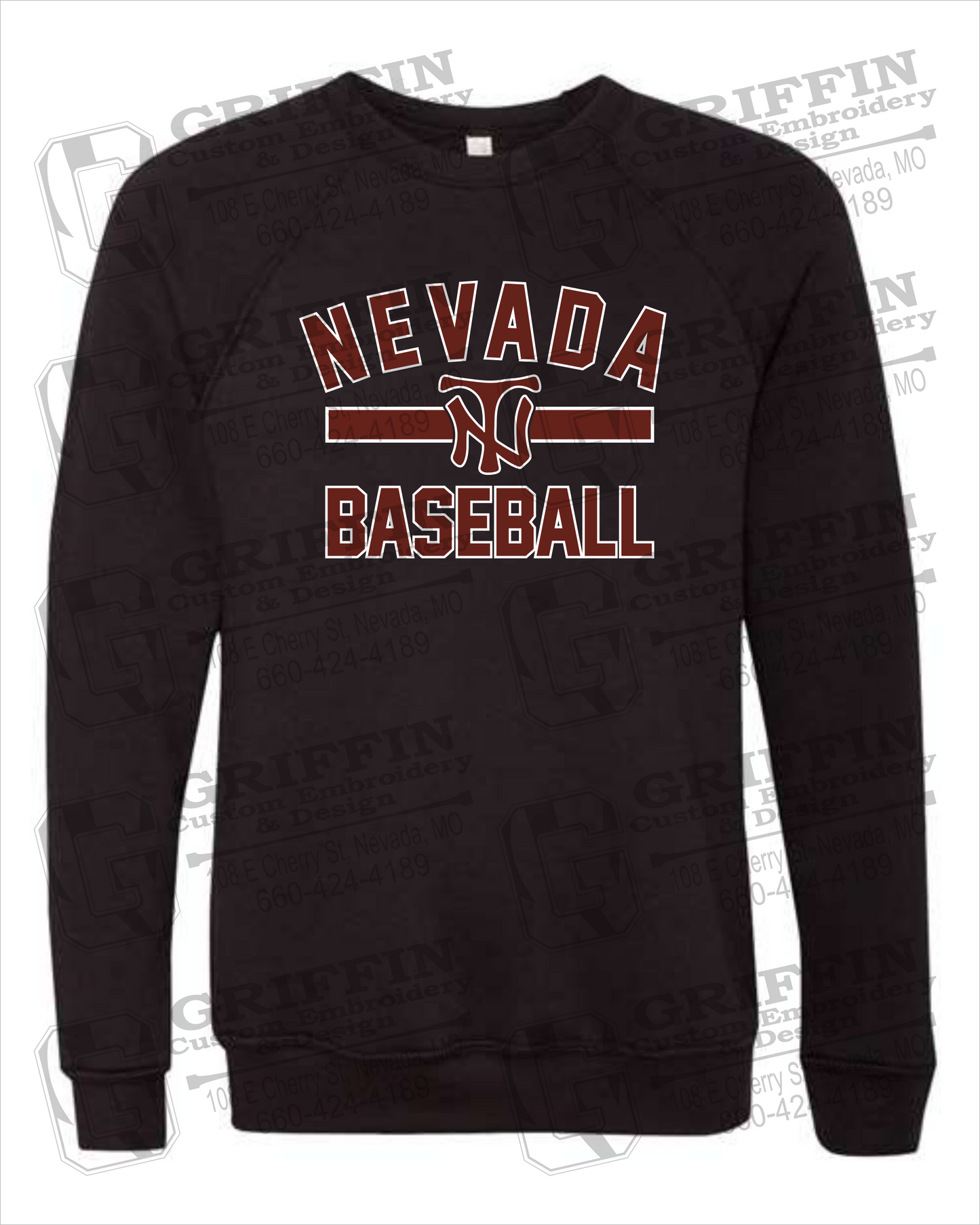 Sponge Fleece Sweatshirt - Baseball - Nevada Tigers 24-Z