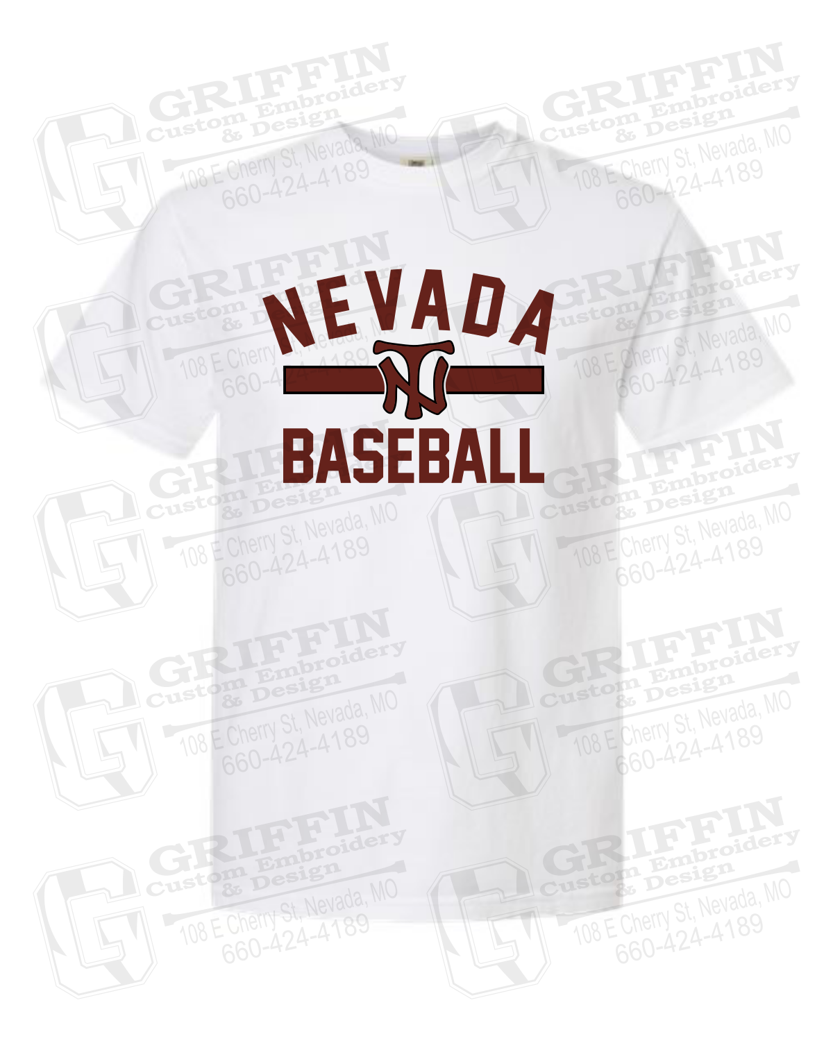 Comfort Colors Short Sleeve T-Shirt - Baseball - Nevada Tigers 24-Z