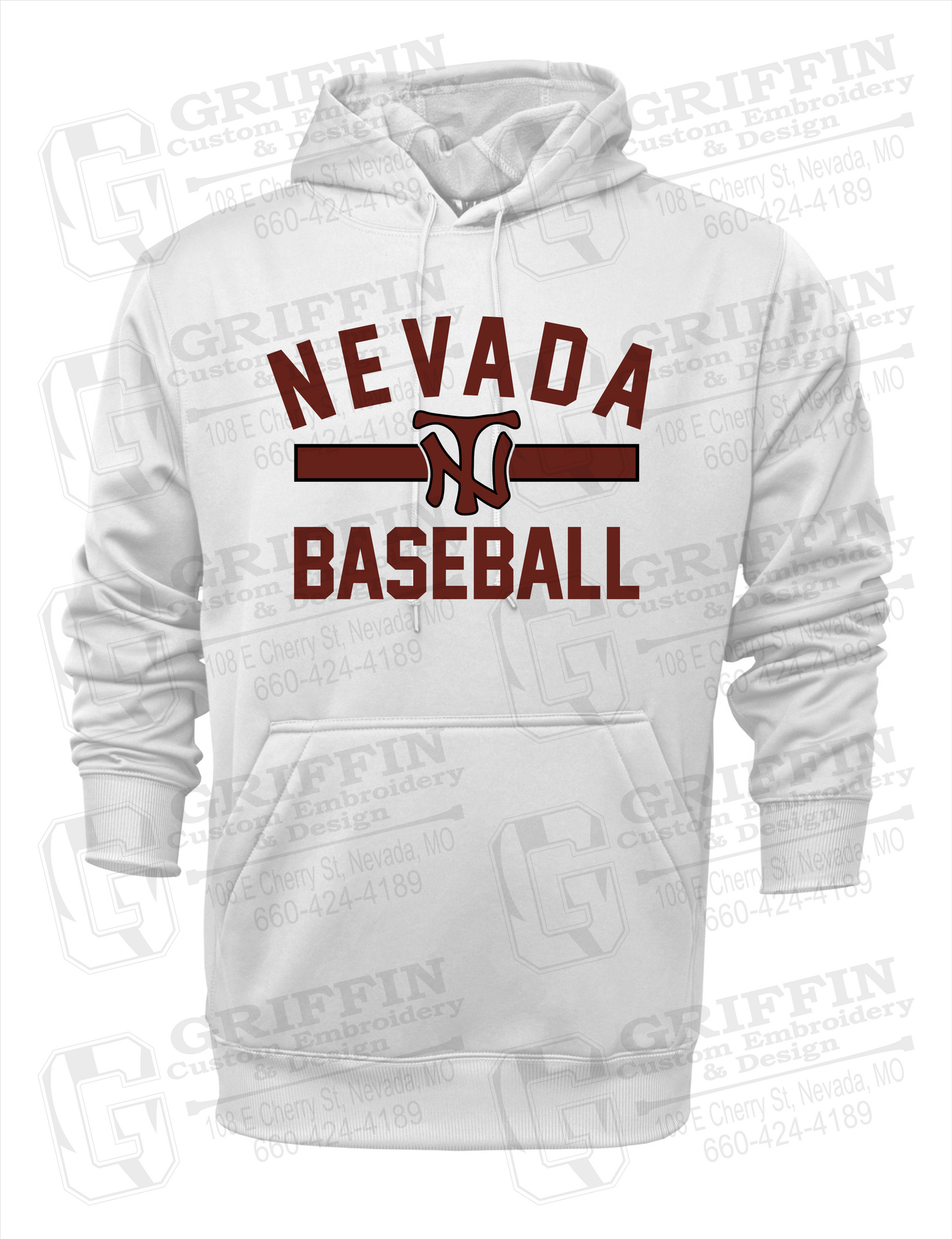 Performance Fleece Hoodie - Baseball - Nevada Tigers 24-Z