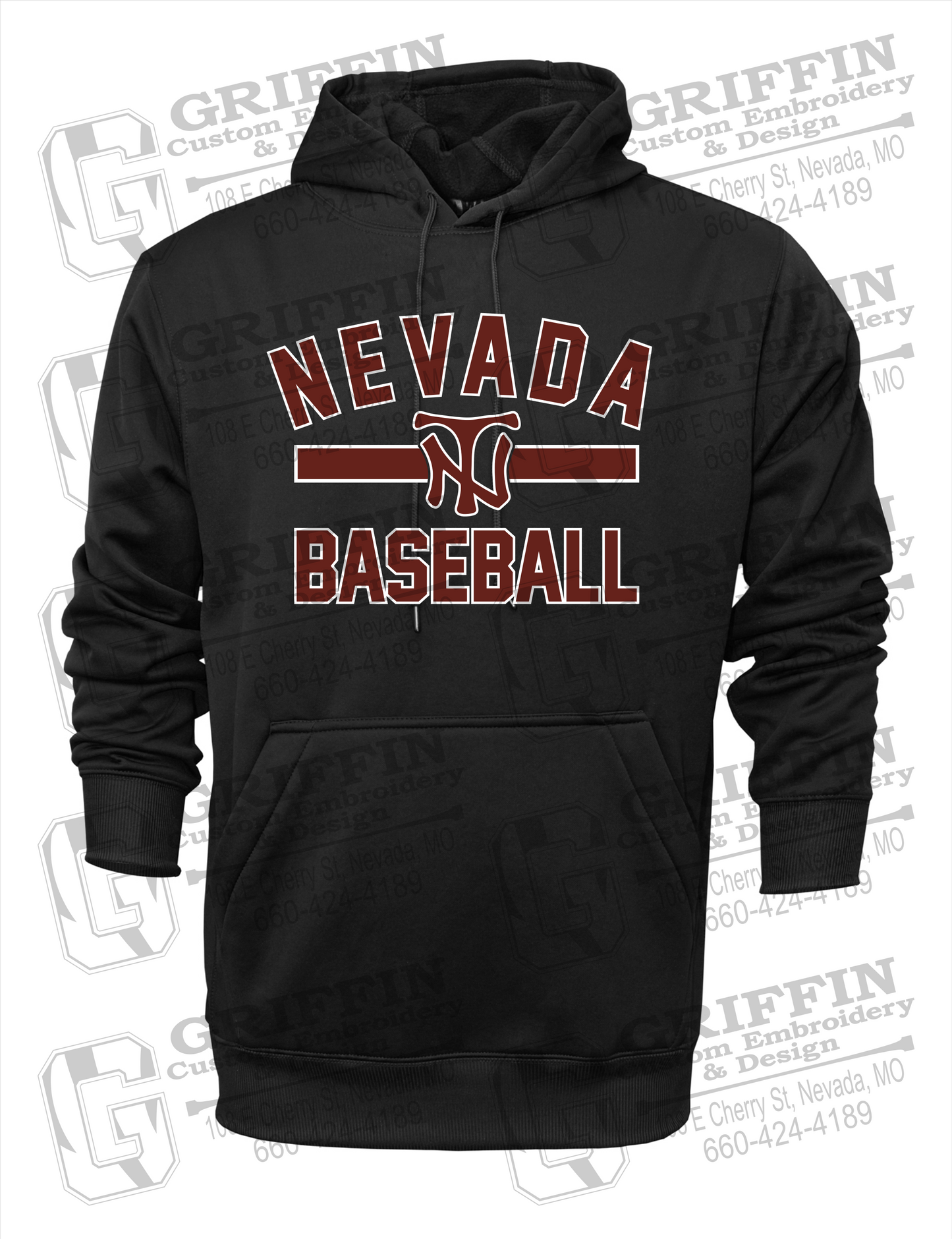 Performance Fleece Hoodie - Baseball - Nevada Tigers 24-Z