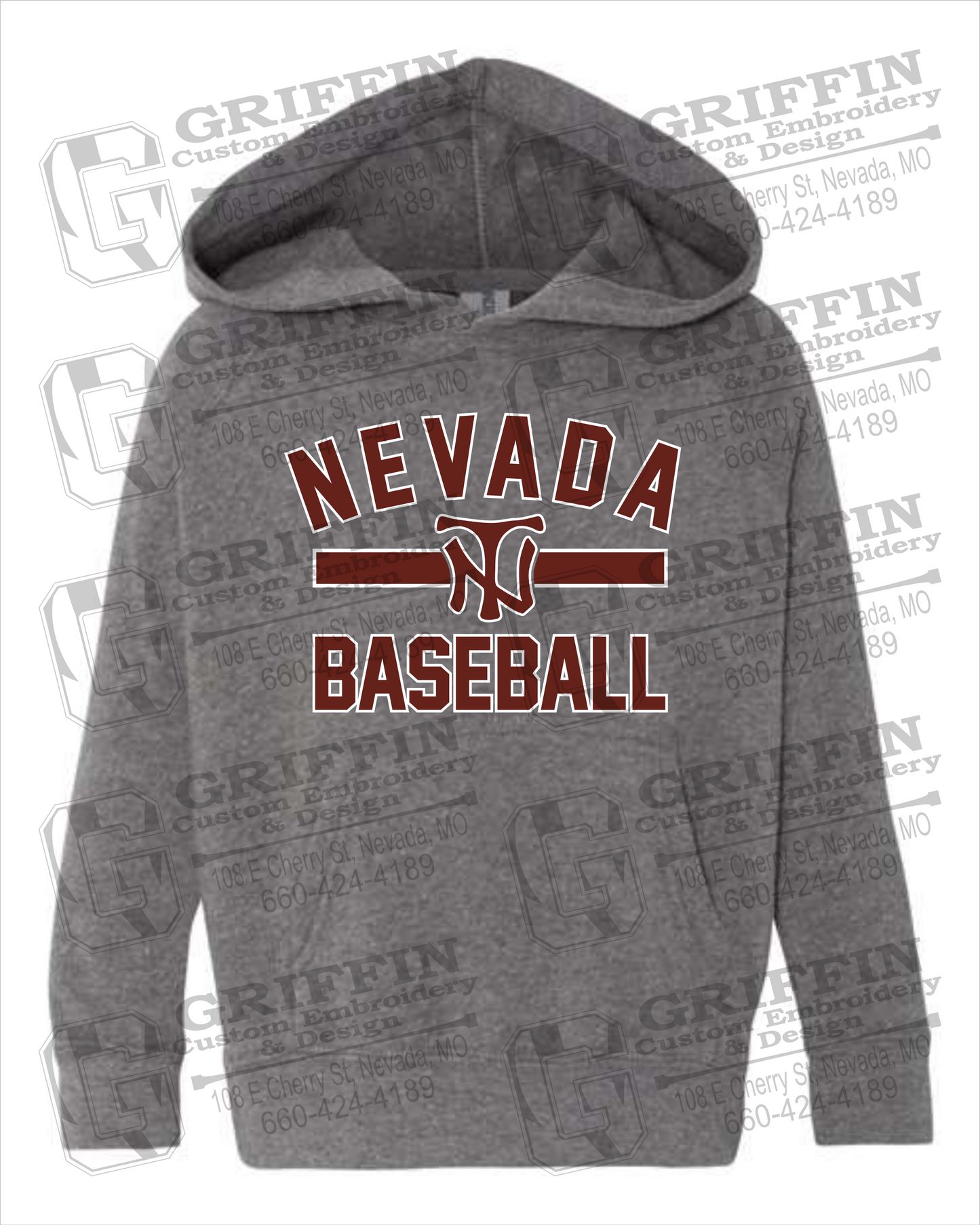 Nevada Tigers 24-Z Toddler Hoodie - Baseball